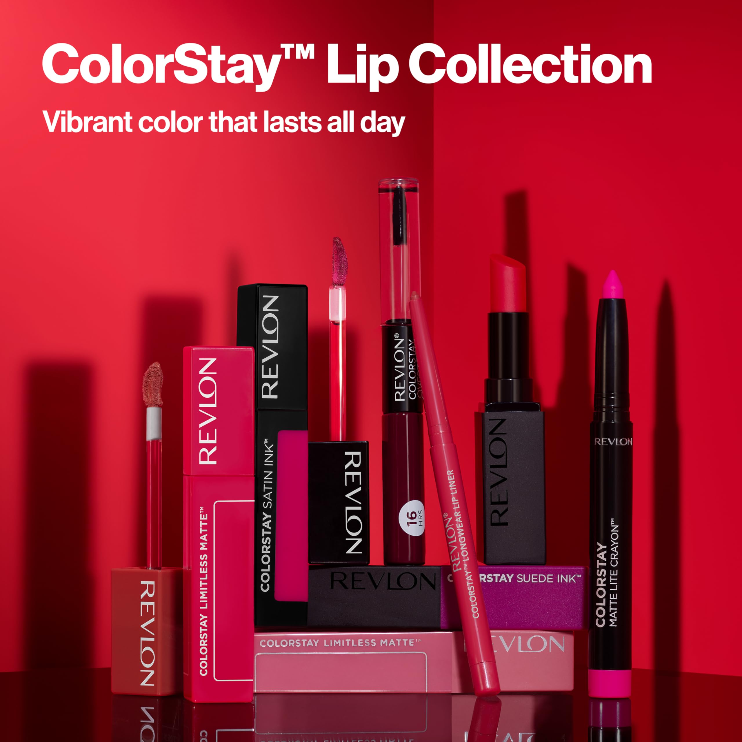 Revlon Liquid Lipstick with Clear Lip Gloss, ColorStay Overtime Lipcolor, Dual Ended with Vitamin E, 370 Everlasting Rum, 0.07 Fl Oz