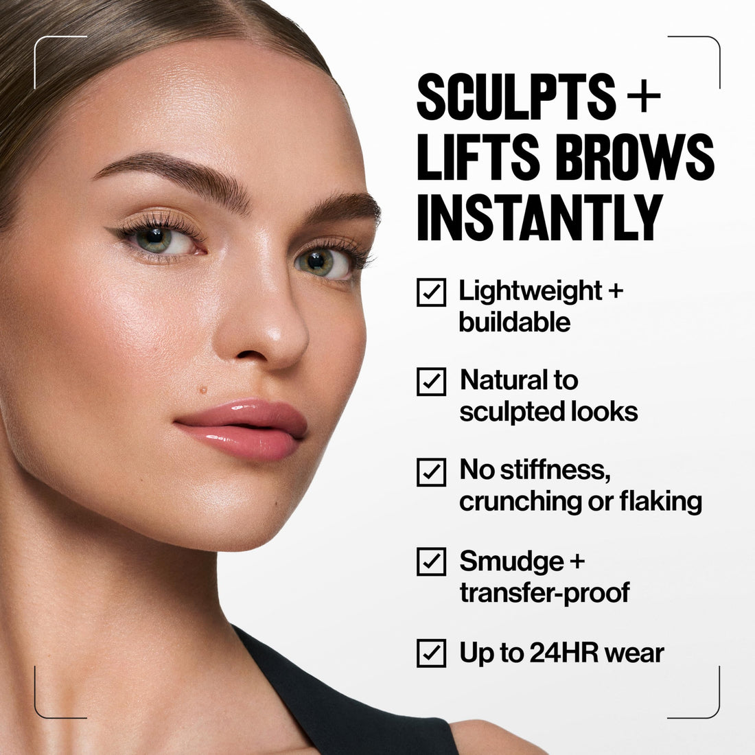 Revlon PhotoReady Lifting Brow Gel, Tinted Eyebrow Lamination with Spoolie Brush, Conditions, Shapes & Defines, 801 Clear, 0.23 fl oz
