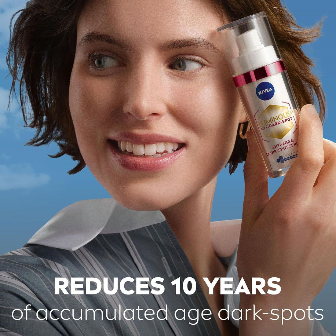 NIVEA Luminous 630 Anti Dark-Spot & Anti-Age Serum (30ml), Anti-Wrinkle Face Serum Reduces Age Spots and Dark-Spots, Firming and Hydrating Serum to Reduce Wrinkles and Fine Lines Halalzen