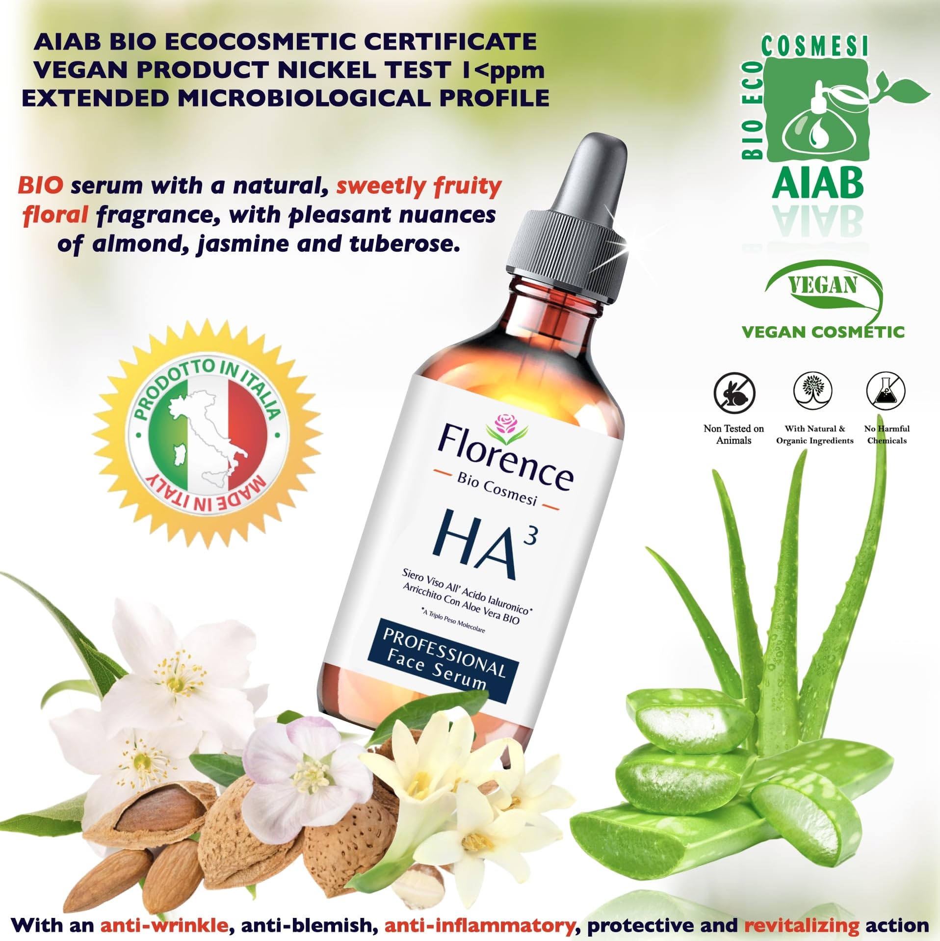Big 2.11oz. Organic Vitamin C Serum for Face. Anti-Dark Spots, Wrinkles Skin Repair Serum with Hyaluronic Acid, Vitamin C & Niacinamide. All-in-One Brightening, Anti Aging Facial & Eye Area Skincare