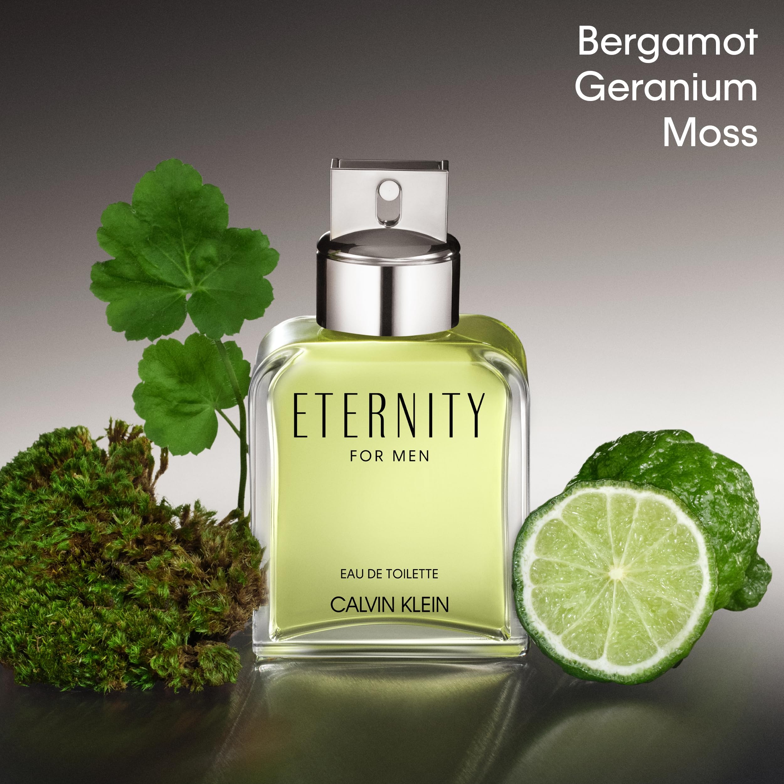 Calvin Klein Eternity, Eau de Toilette for Men, Fougere Fragrance with Notes of Bergamot, Geranium and Moss, Medium Longevity