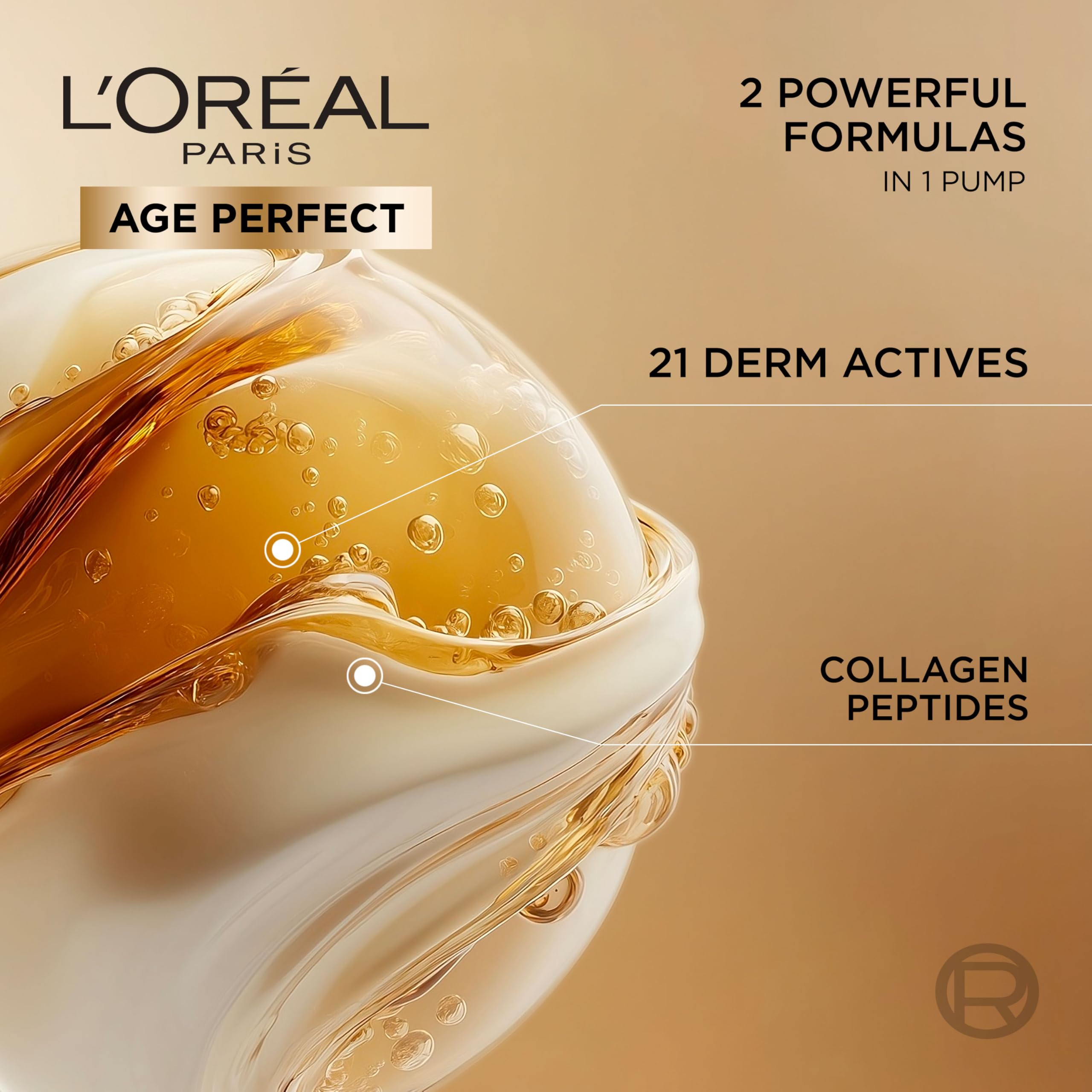L’Oréal Paris Face Serum, Age Defying Serum Le Duo, Collagen Peptide Booster and Vitamins B3 & C*, Instant Firmness & Radiance, Clinically Proven Reverse Appearance of Upto 5 Years of Wrinkles*, 30ml Halalzen