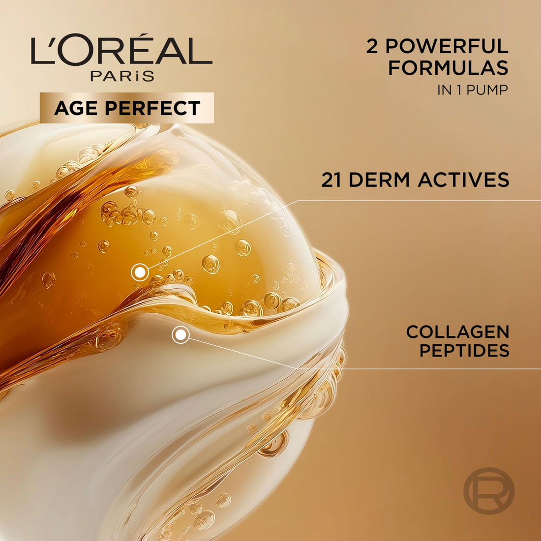 L’Oréal Paris Face Serum, Age Defying Serum Le Duo, Collagen Peptide Booster and Vitamins B3 & C*, Instant Firmness & Radiance, Clinically Proven Reverse Appearance of Upto 5 Years of Wrinkles*, 30ml Halalzen