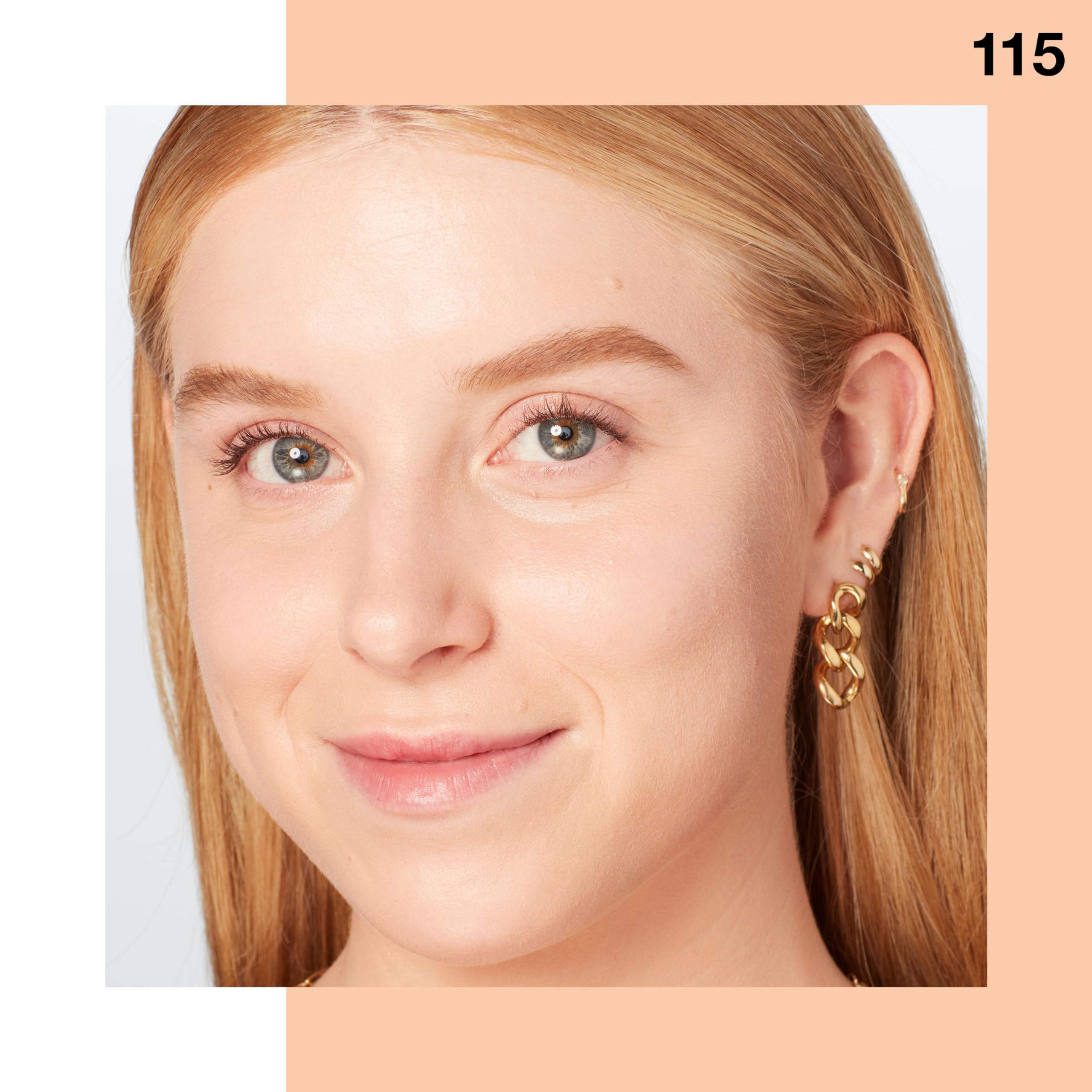 Maybelline Fit Me Dewy + Smooth Liquid Foundation Makeup, Classic Ivory, 1 Count (Packaging May Vary)