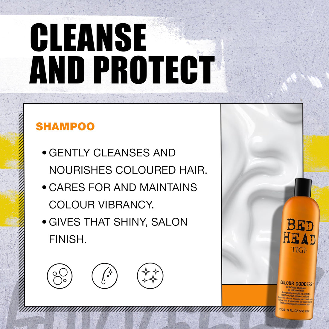 Bed Head by TIGI Colour Goddess Shampoo and Conditioner Set, 2x 750ml, Hair Treatment for Coloured, Dry & Damaged Hair, Moisturising Shea Butter & Keratin for Smooth, Frizz-Free Locks