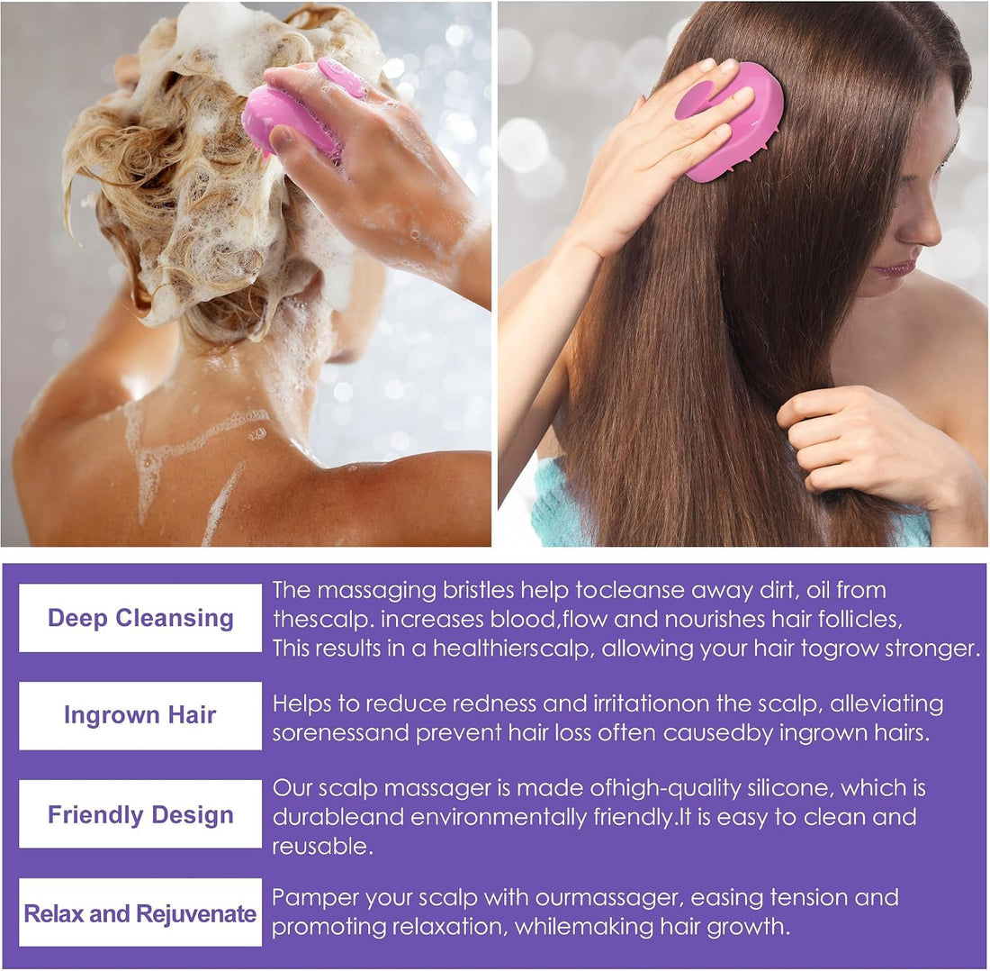 Rosemary Oil for Hair Growth,Diluted Rosemary Oil with Sclap Massager&Ebook,Hair Growth Oil Serum with Castor Oil Biotin Argan for Dry Damaged Hair,Hair Ingrown Loss Treatments for Women Men