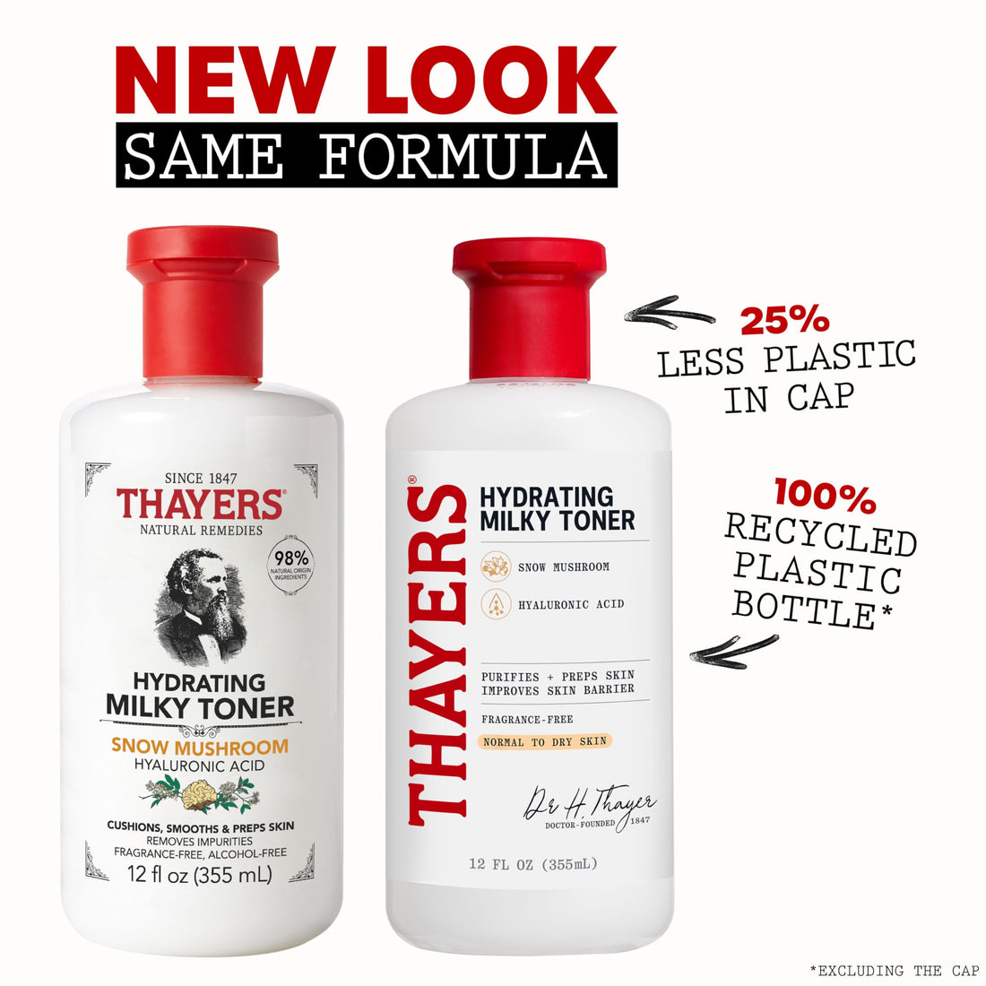 Thayers Witch Hazel Facial Gentle Rose Petal Toner Lotion with Organic Aloe Vera, All Day Hydration, Redue Pores & Improve Skin Texture, Vegan & Alcohol Free, 355ml