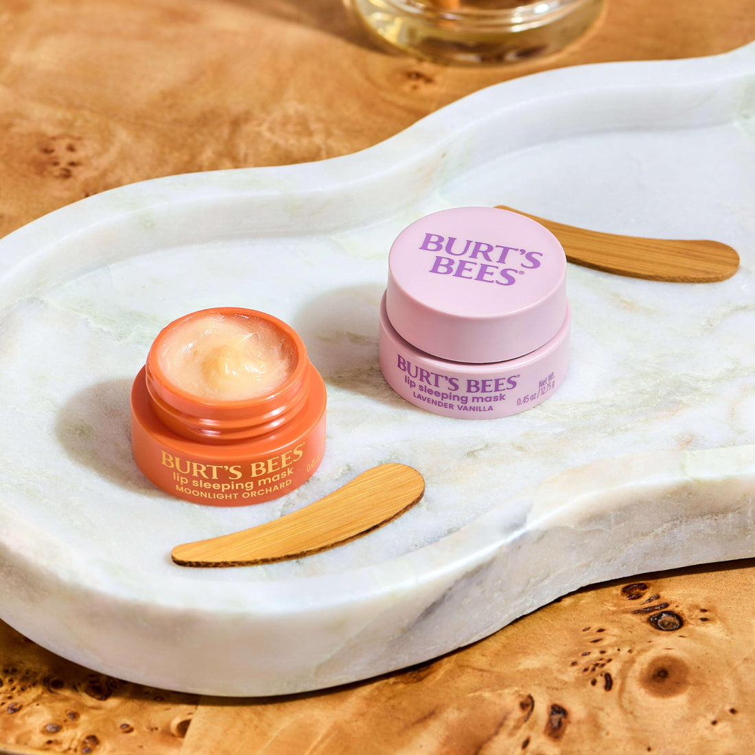 Burt’s Bees Lavender Vanilla Lip Sleeping Mask, With Hyaluronic Acid and Squalane Moisturizer To Instantly Hydrate Lips, Overnight Mask and Treatment, 0.45 oz. Halalzen