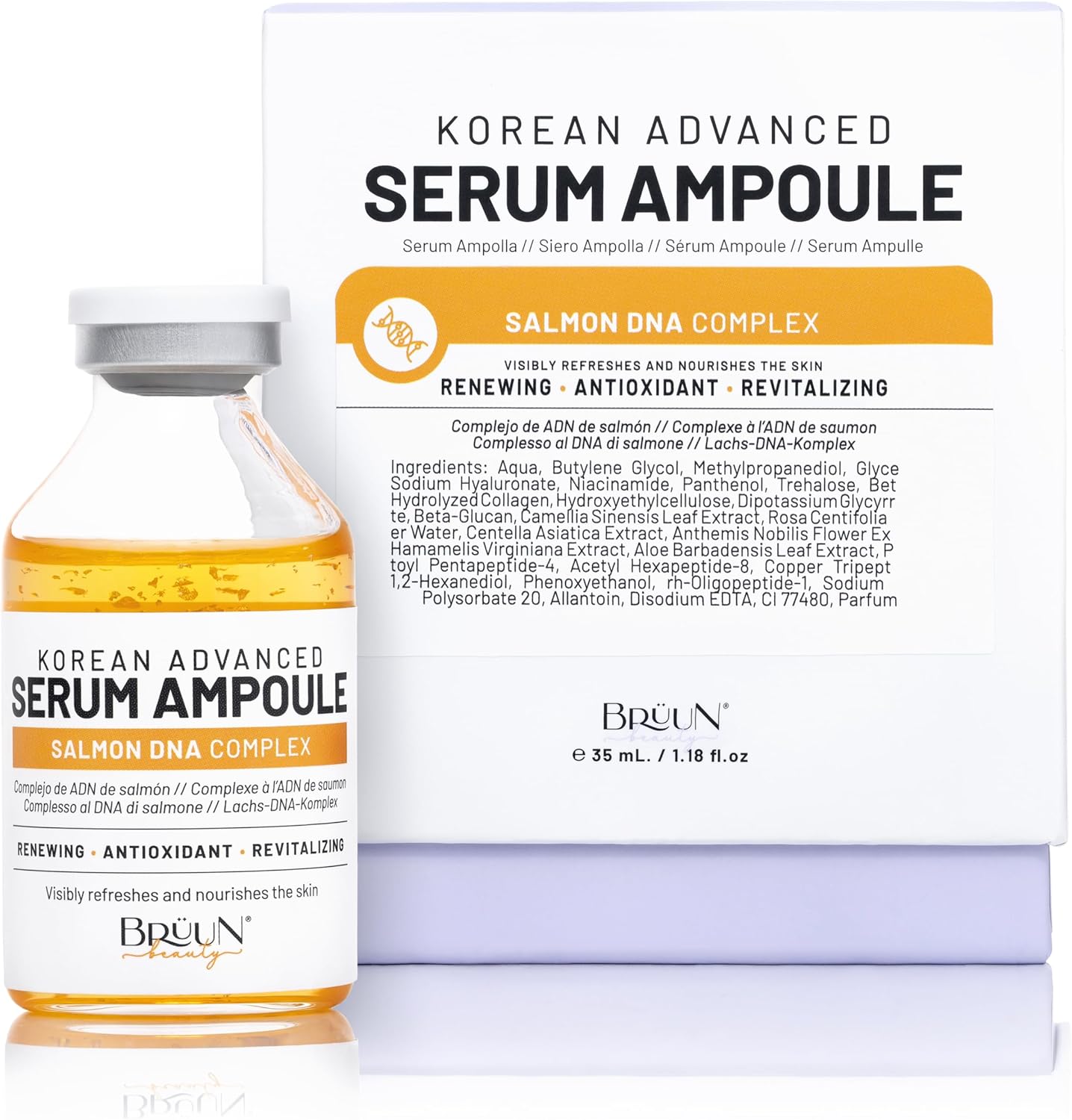 BRÜUN SD - Control Salmon DNA Ampoule - Refreshing and Vitalizing Skin Care Serum 1.18 fl.oz