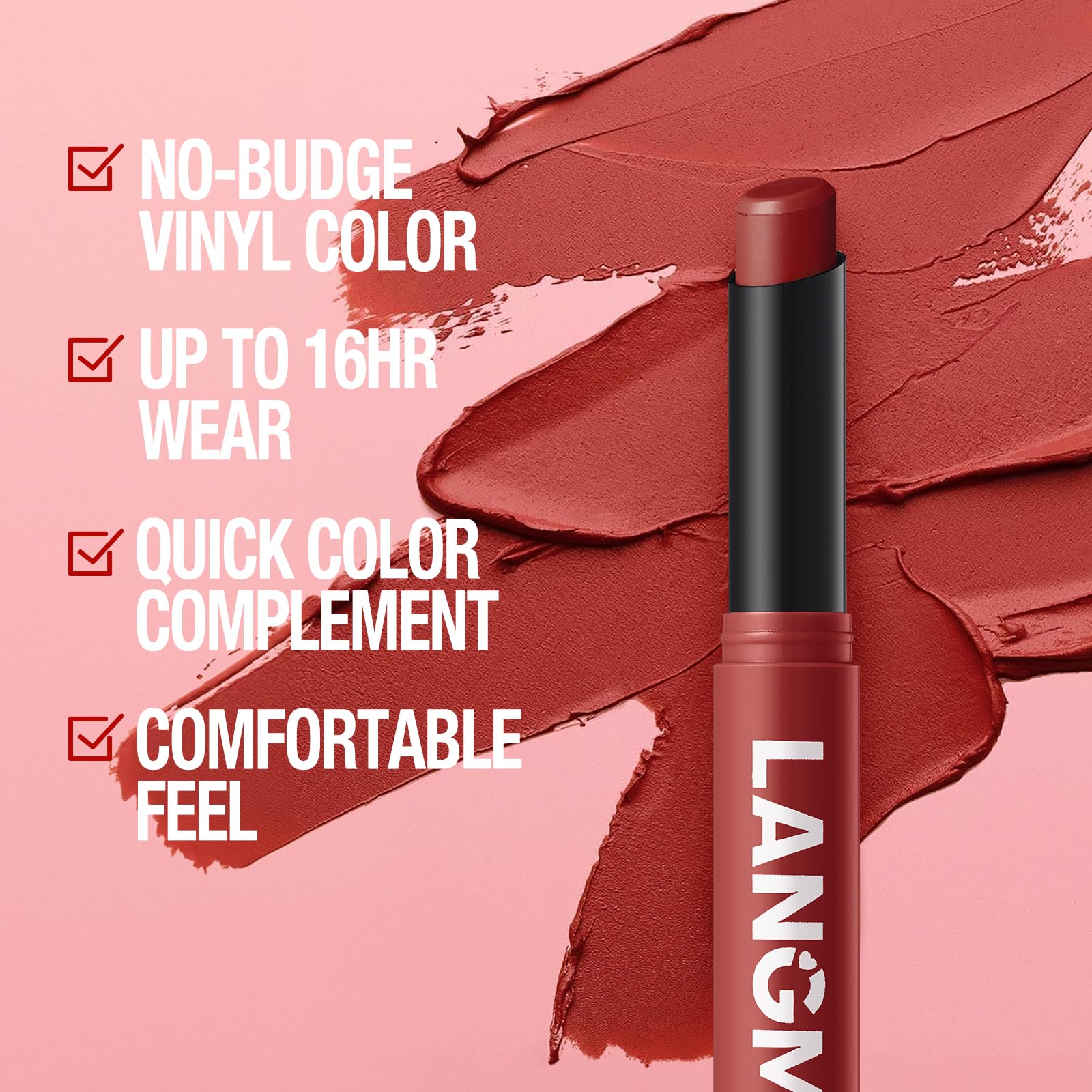 12Pcs Velvet Matte Lipstick Nude Matte Soft Dark Color Stick High Pigmented Long-Lasting Waterproof Lip Stick Lip Balm Beauty Cosmetics Gift for Women(01#-12#)