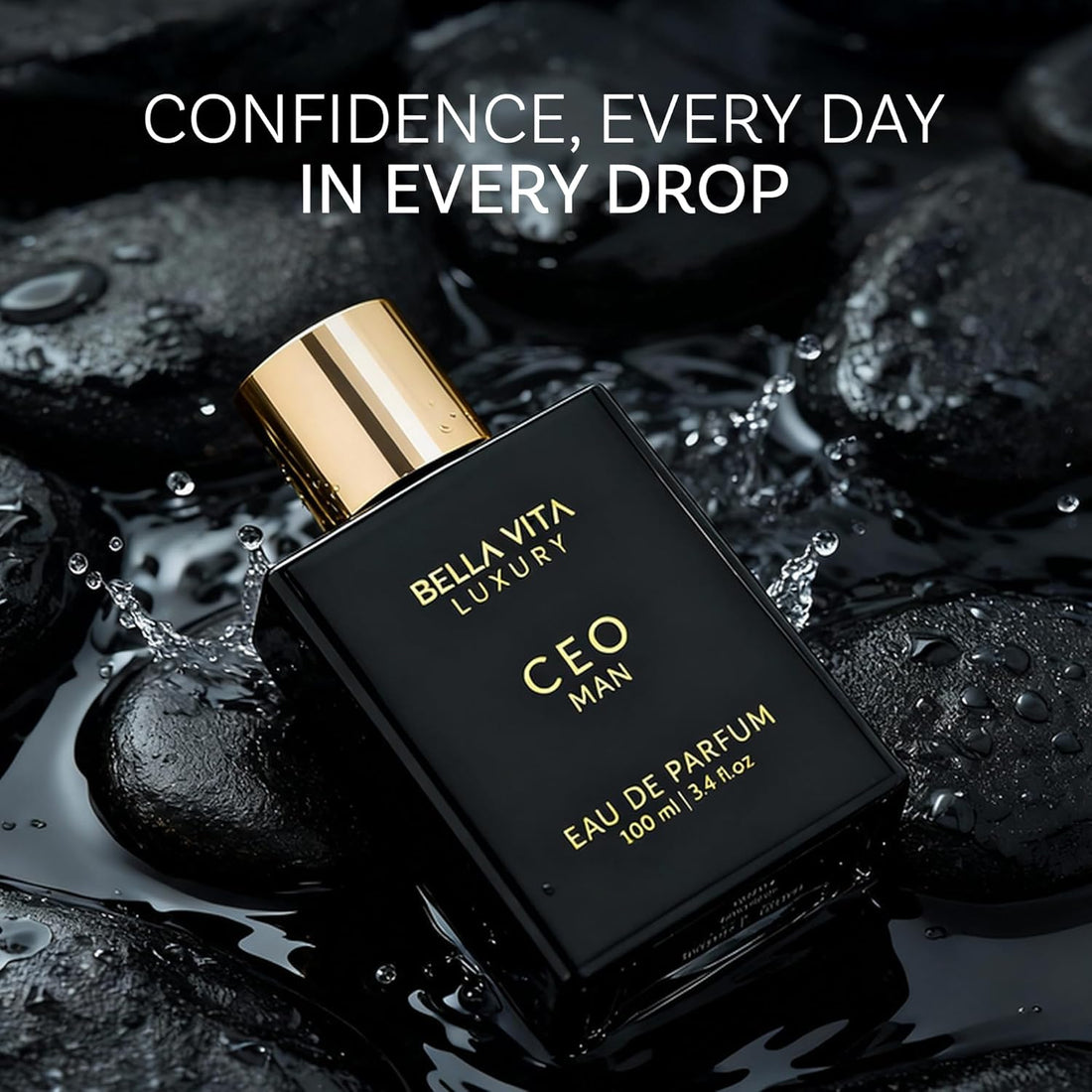 Bellavita Luxury CEO MAN Eau de Parfum | 100 ml (3.4 fl.oz.) | Perfume for Men | Mandarin, Lemon, Lavender, and Vetiver Notes | Long Lasting Men's Fragrance