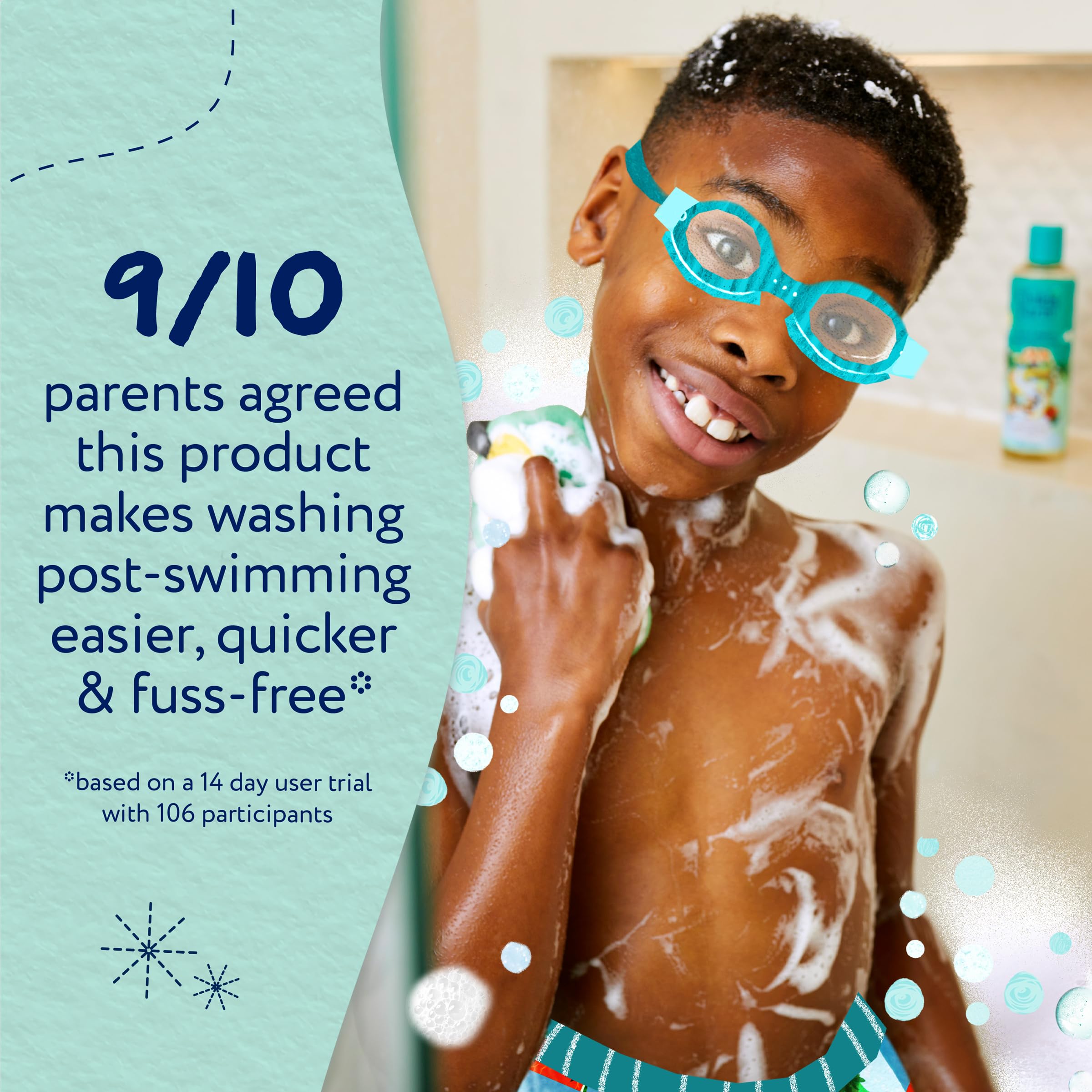 Childs Farm Kids 3 in 1 Swim, Strawberry & Mint - Body Wash, Shampoo & Conditioner | Tear-free | Suitable for Dry, Sensitive Skin, 250ml