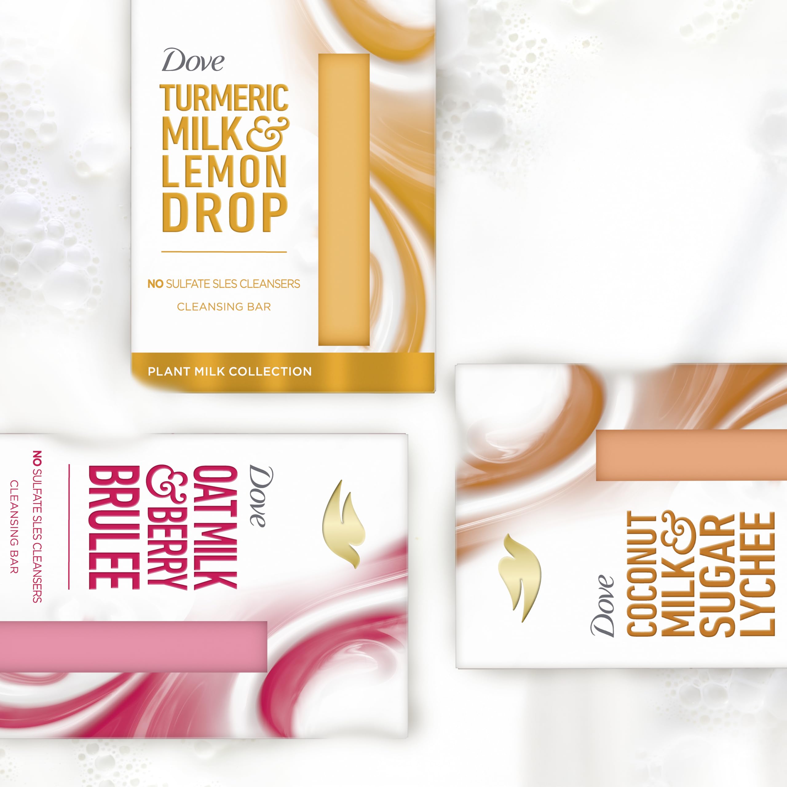 Dove Coconut Milk & Sugar Lychee whole body bar enriched with plant milk Beauty Bar Bar Soap for soft and smooth skin 141 g Halalzen