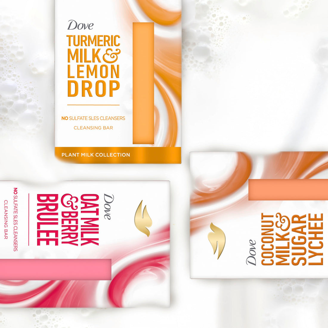 Dove Coconut Milk & Sugar Lychee whole body bar enriched with plant milk Beauty Bar Bar Soap for soft and smooth skin 141 g Halalzen