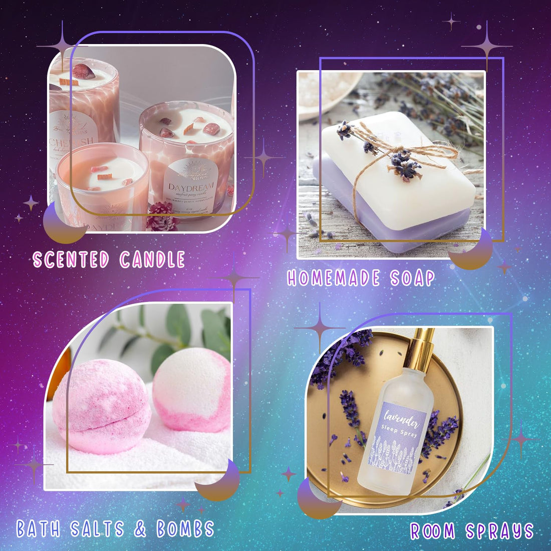 SALUBRITO Clean Essential Oils Set, Fresh Cotton, Clean Home, Fresh Linen, Soft Powder, Blossom Soap, Mint Scented Oils for for Diffuser, Candle, Soap Making
