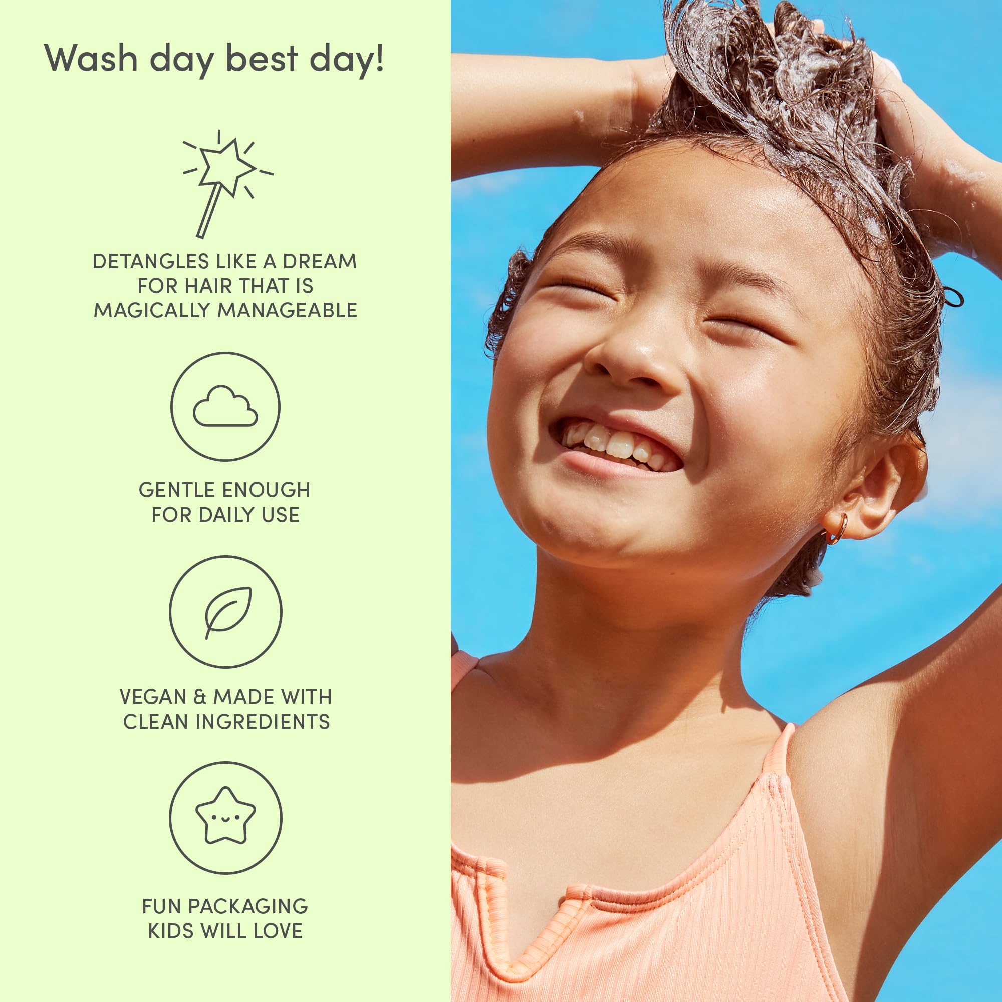 Evereden Kids Conditioner Detangler, 6.7 fl oz. | Children's Haircare | Non-toxic Conditioning for Silky Smooth Hair Halalzen