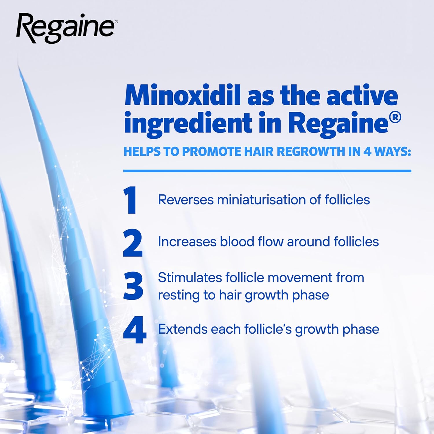 Regaine For Men Extra Strength Foam - Scientifically Proven To Help Stop Hereditary Hair Loss - Minoxidil Foam for Hair Regrowth - 73ml, Packaging may vary