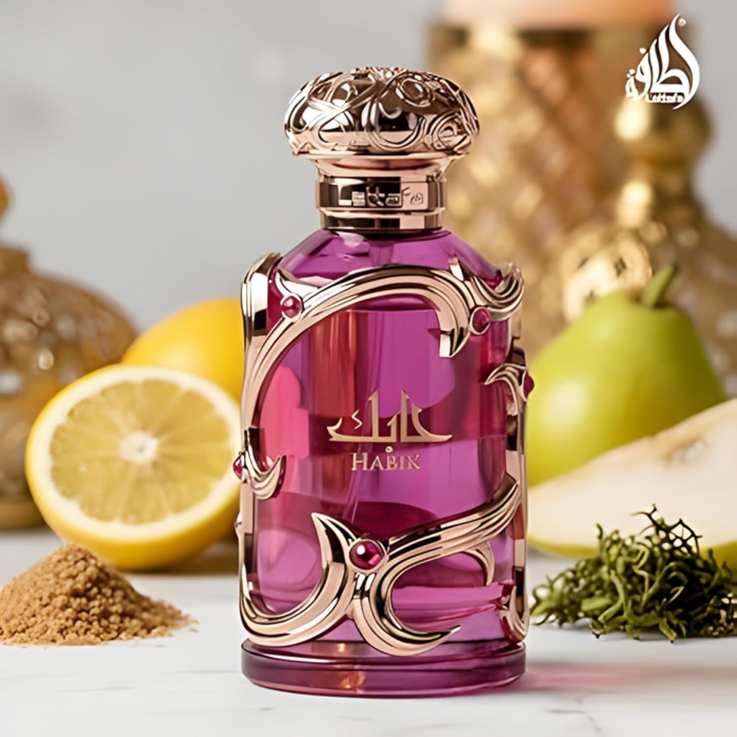 Habik For Women by Lattafa Perfumes – Eau de Parfum 100ml – Long Lasting Floral Fruity Scent for Women – Elegant, Musky, Sweet – Arabian Luxury Perfume Gift for Her Halalzen