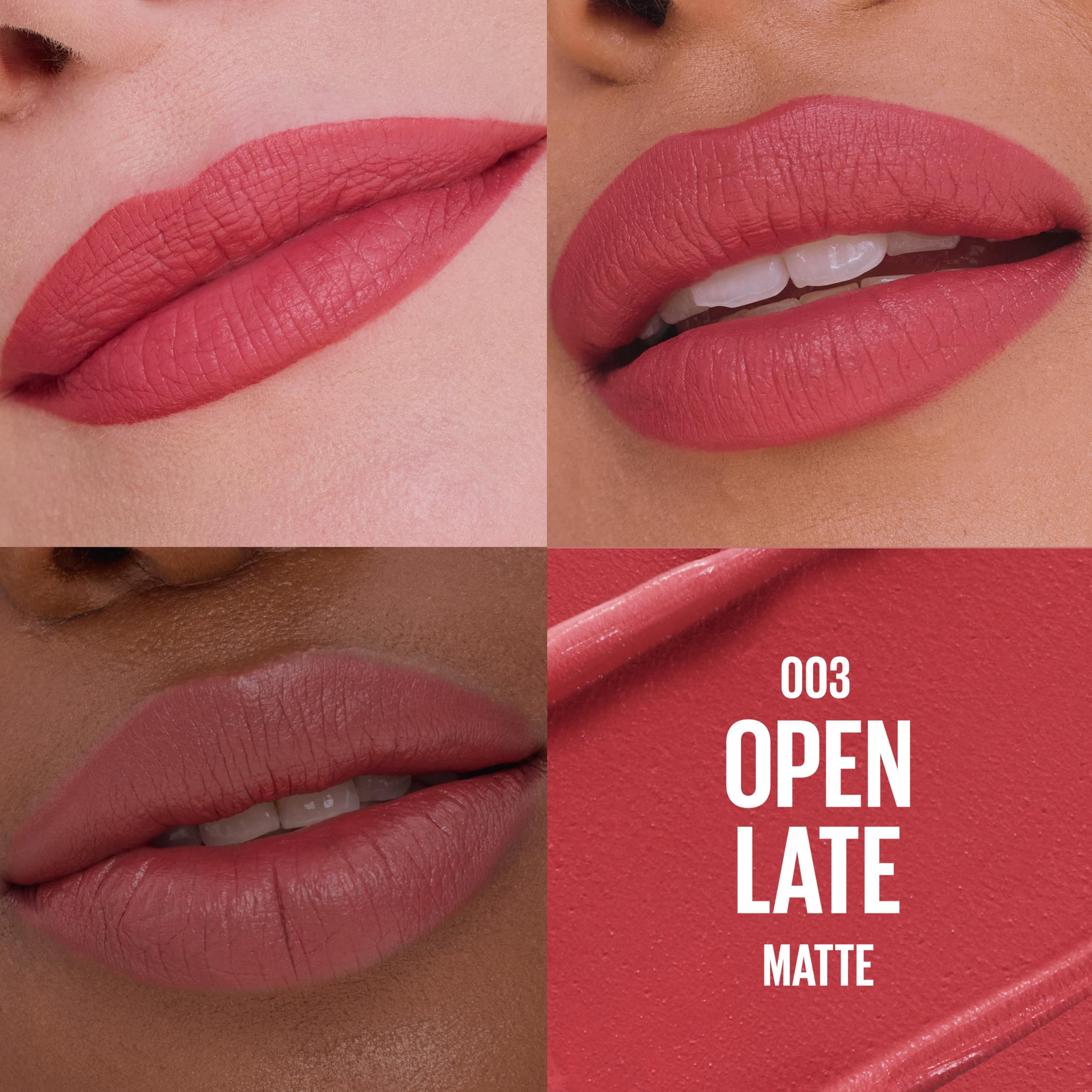 MAYBELLINE Serum-Lippenstift, Feuchtigkeitsspendendes Lippen-Make-up mit 8 Stunden Lippenauffüllender Feuchtigkeit mit Hyaluronsäure + Öl-Mischung, Wild Card (Mitteltoniges Rot Matt)