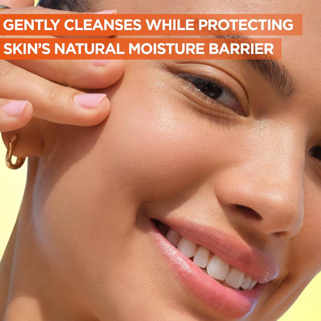 Garnier Vitamin C Brightening Cream Cleanser, Removes Make-up and Impurities, Hydrates and Brightens for Even Glowing Skin, for Dull and Uneven Skin, Dermatologically Tested, Cruelty free, 250ml