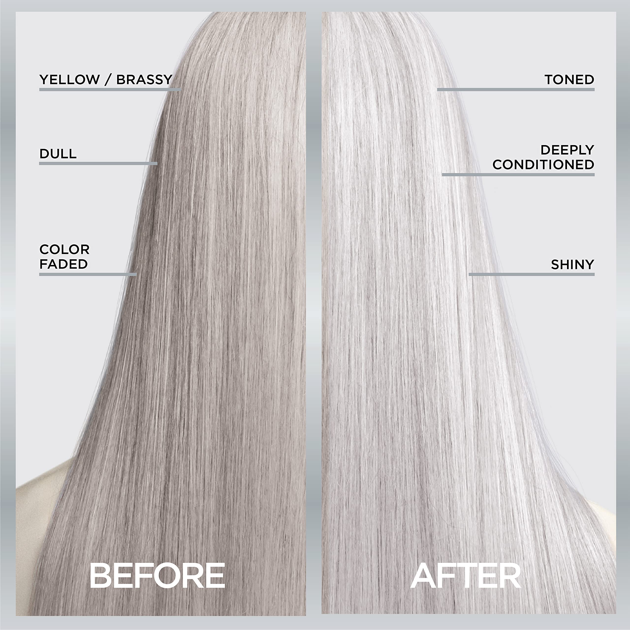 L’Oreal Paris Le Color Gloss One Step In-Shower Toning Hair Gloss for Bleached Hair, Neutralizes Brass, Conditions & Boosts Shine, Platinum Pearl, 4 Ounce