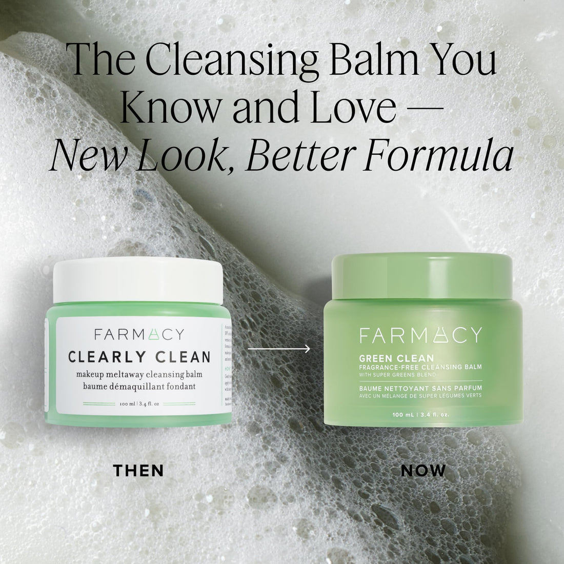 Farmacy Makeup Remover Cleansing Balm - Green Clean Waterproof Makeup Remover + Oil Based Cleanser - Gentle Exfoliating Double Cleanser - Melts From Balm to Milky Lather (30ml) Halalzen