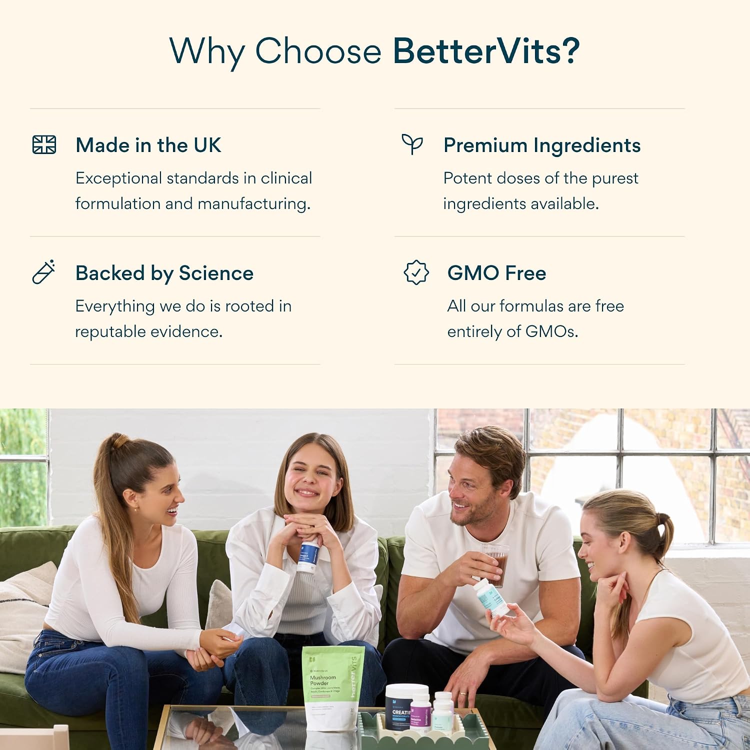 Bettervits Biotin Growth Complex with Selenium & Zinc | Biotin Hair Growth Vitamins - 12,000 mcg | Hair Vitamins for Women and Men - Supports Skin and Nails - 60 Tablets