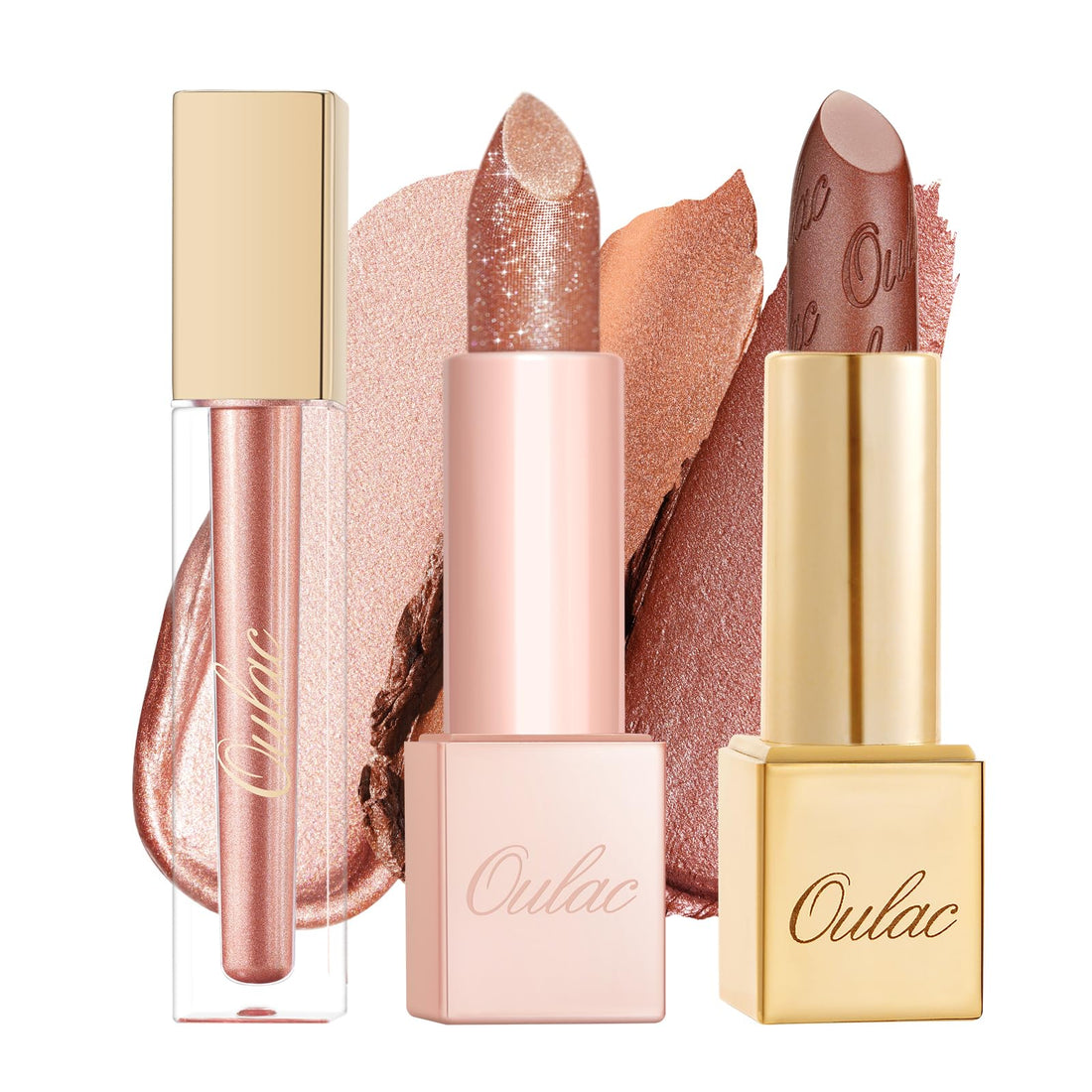 Oulac Metallic Diamond Shine Liquid Lip Gloss - Glitter Glossy for Lip & Eye, Long Lasting 24H + & Waterproof, Lightweight Lip Stain, 3D Metallic Finish, No Transfer, Vegan, 4.5ml,MD05 Loose Control Halalzen