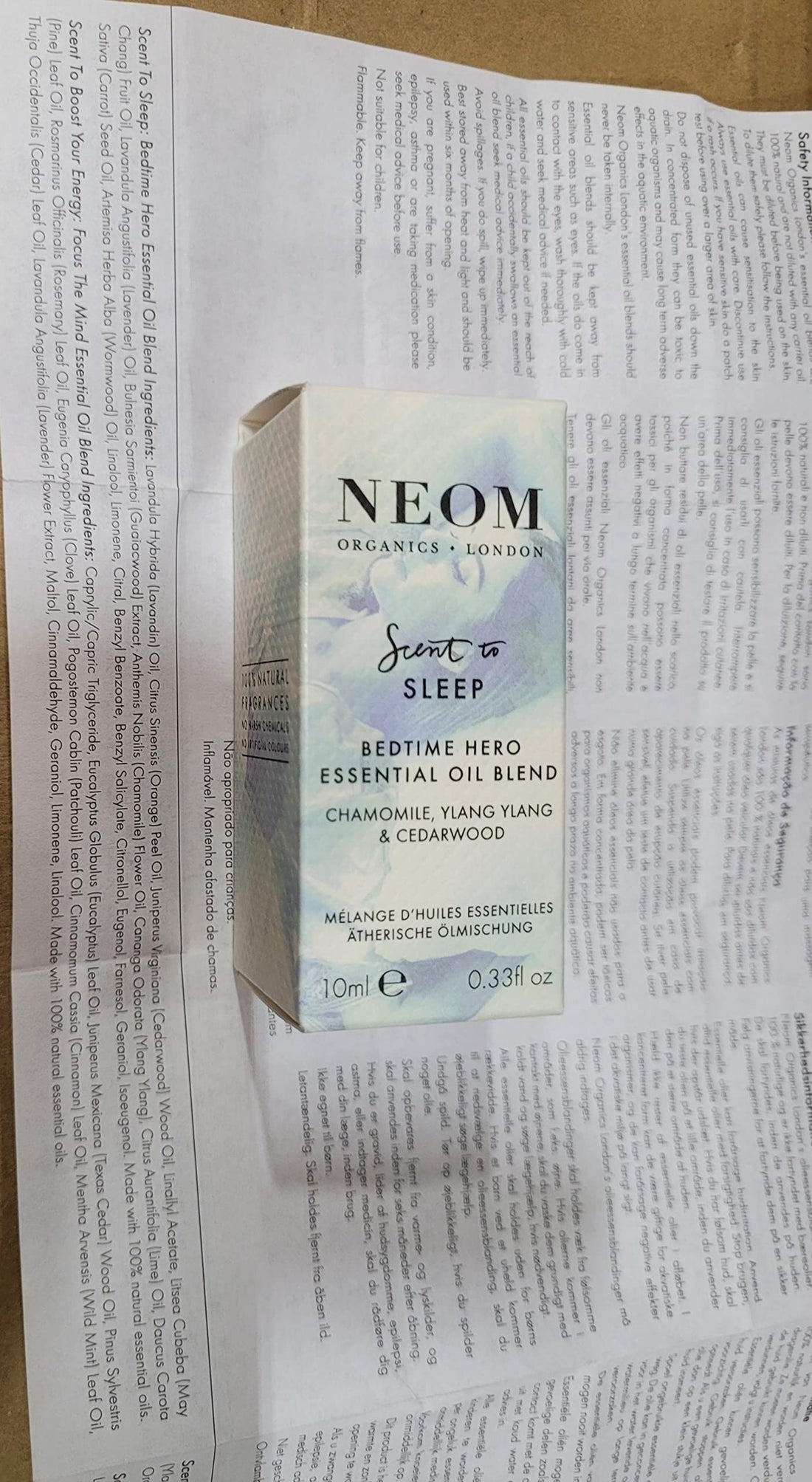 NEOM - Real Luxury Essential Oil Blend, 10ml | Lavender, Jasmine & Sandalwood | Scent to De-Stress Range