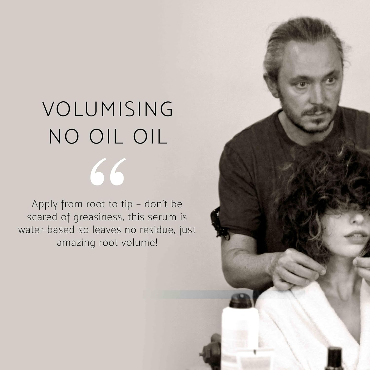Percy & Reed Volumising No Oil Oil 60ml, Lightweight Hair Serum, Hair Thickening Serum for Fine Strands, Smooths Frizz, Adds Shine, Heat Protection, Sulphate & Paraben Free