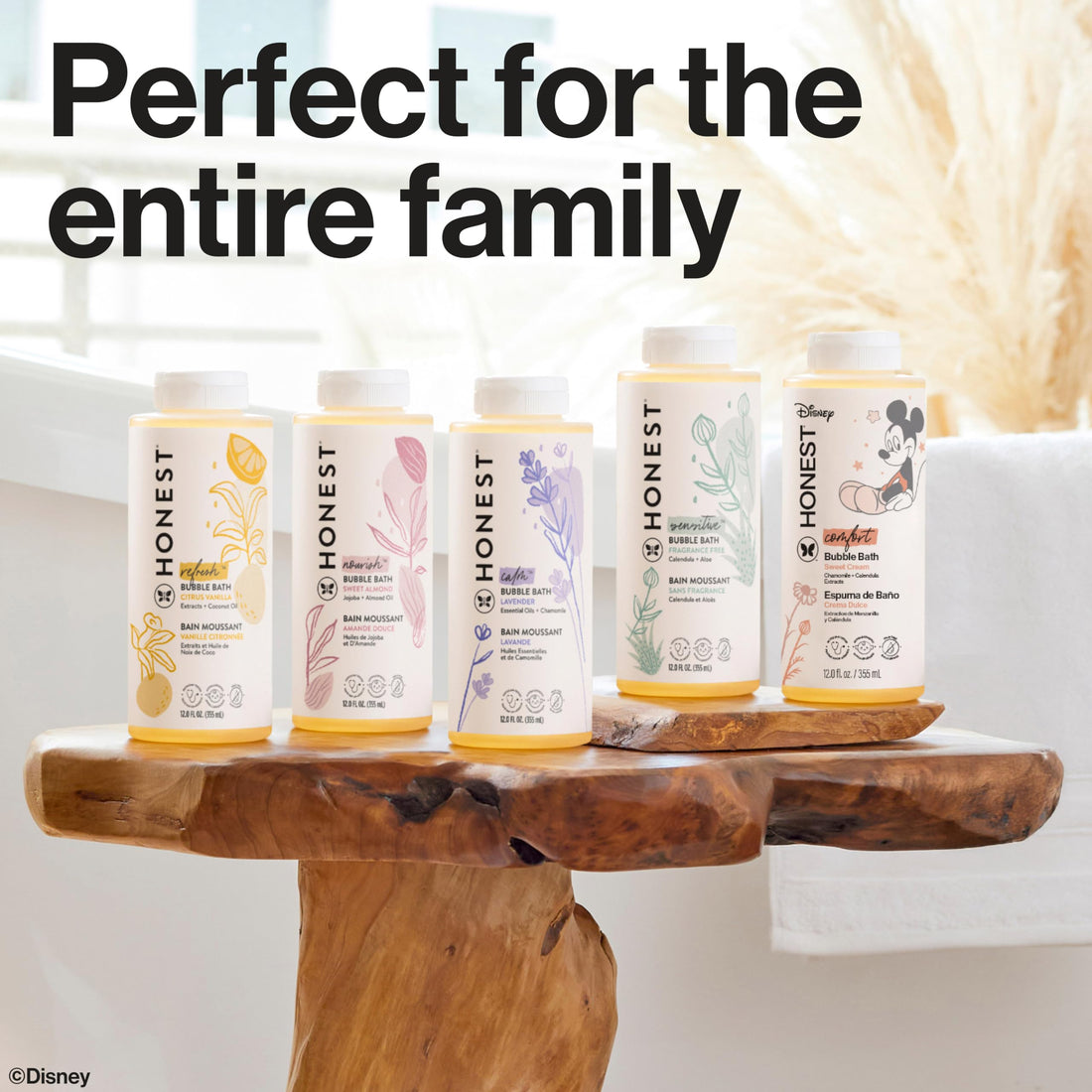 The Honest Company Foaming Bubble Bath & Baby Wash, Tear-Free, Hypoallergenic, Natural Formula, Lavender Calm Scent, 12 fl oz Halalzen