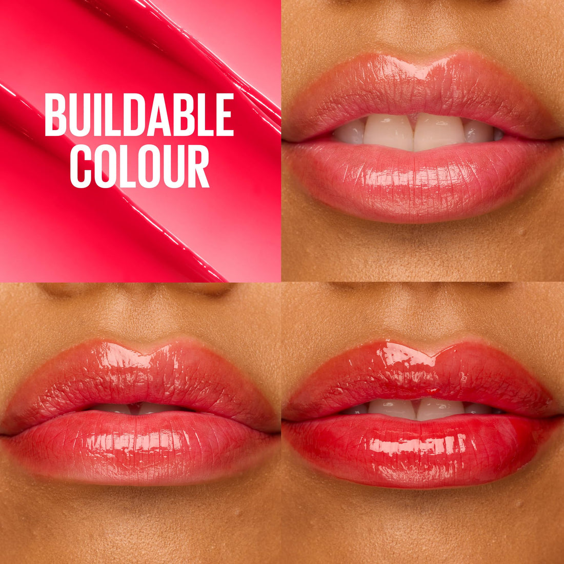 Maybelline New York Lifter Glaze Lip Oil Balm, Up to 24HR Hydration, Plumping for Fuller Lips, Hyaluronic Acid & Acerola Cherry Extract for Ultra-Comfortable Shine, Shade: Pink Drip