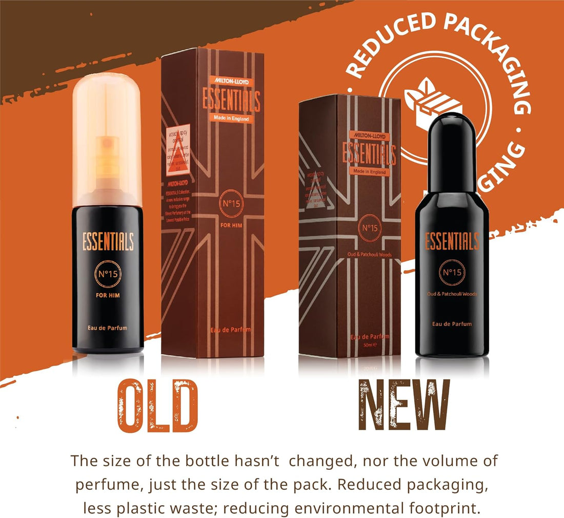 MILTON-LLOYD ESSENTIALS No 15 Perfume for Men. 50ml Eau de Parfum Men, Luxury Fragrance - Mens Aftershave, Long Lasting Fragrance by Milton-Lloyd