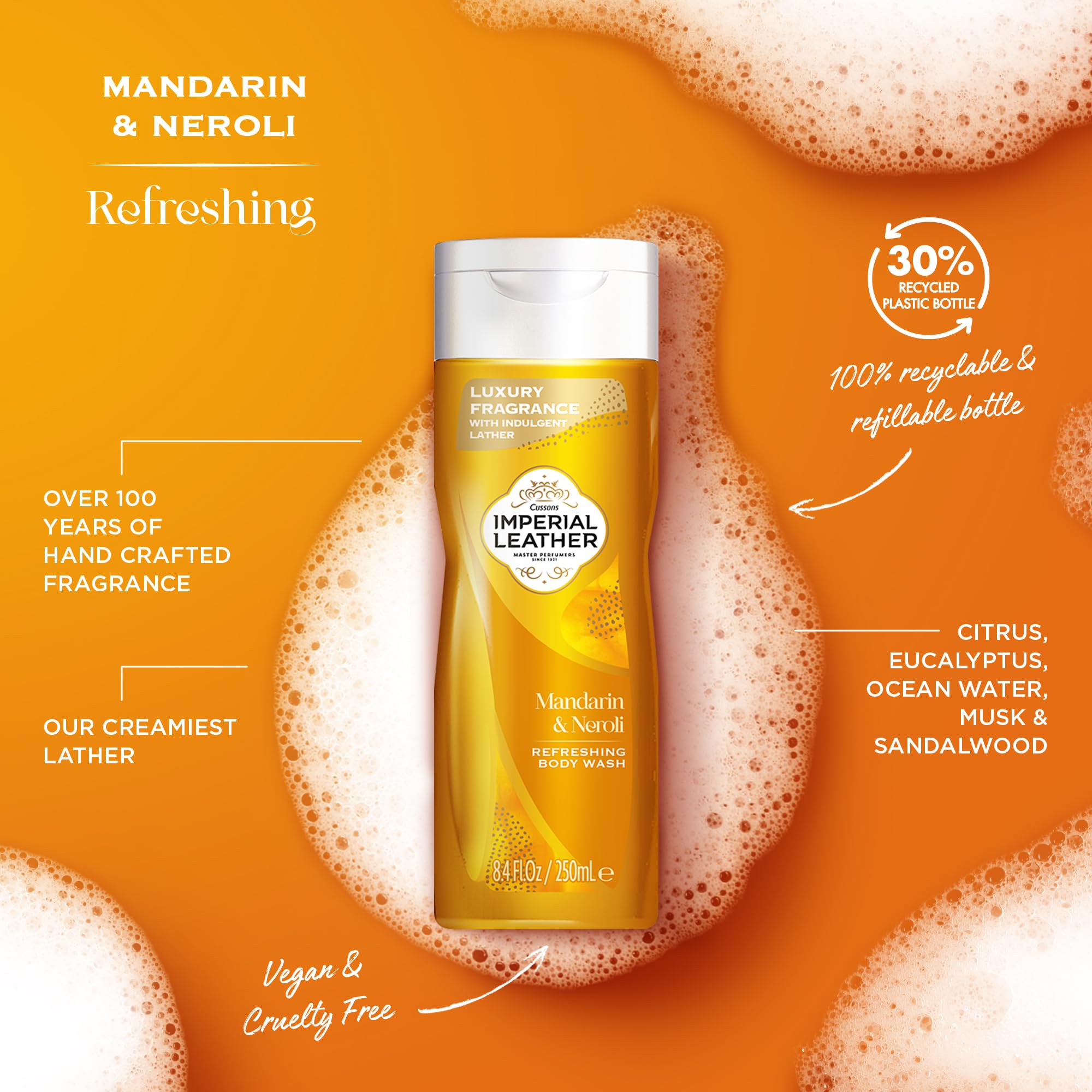 Imperial Leather Body Wash Cotton Flower & Vanilla 250ml