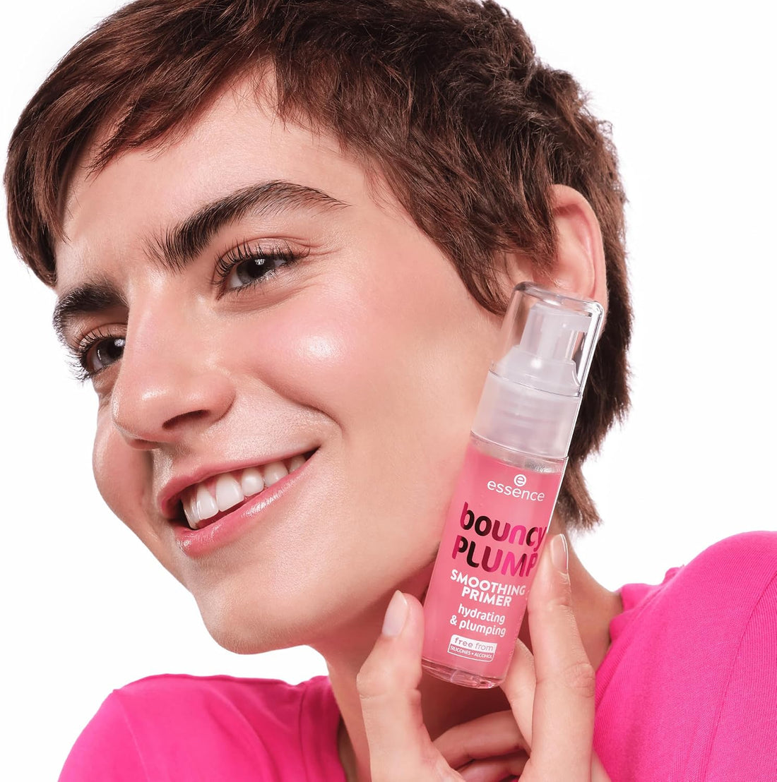 essence bouncy PLUMP SMOOTHING PRIMER, moisturizing/hydrating, smoothing, caring, natural (30ml) Halalzen