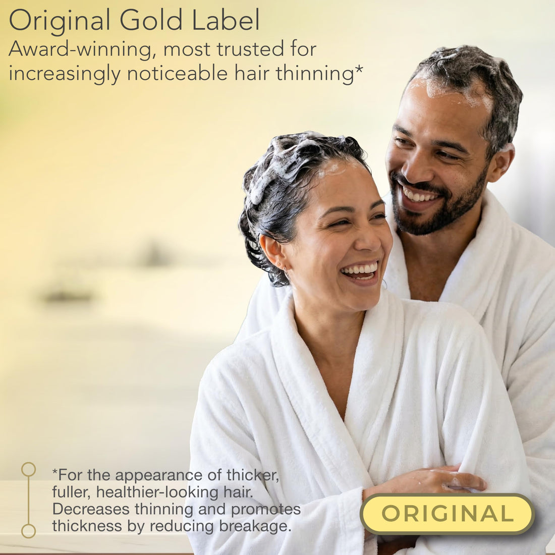 PURA D'OR Anti-Thinning Biotin Shampoo and Conditioner Natural Earthy Scent, CLINICALLY TESTED Effective Results, Herbal Blend Thickening Products For Women & Men, Original Gold Label Set, 16oz x2 | Deep Moisturizing, Conditioner, CLINICALLY TESTED, Effec Halalzen