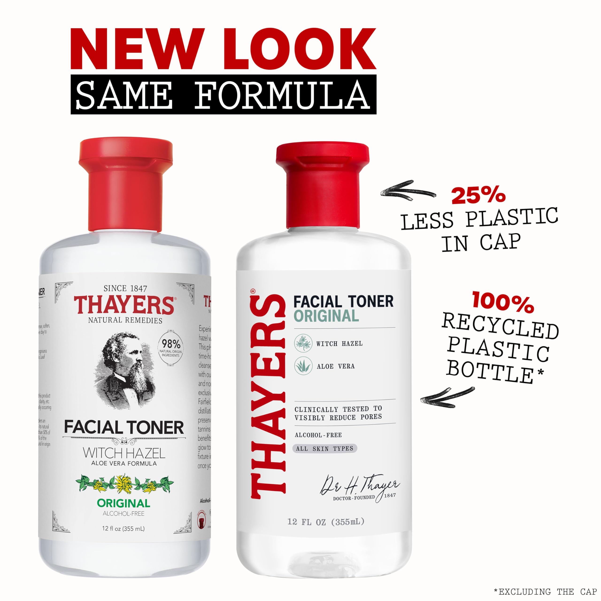 Thayers Witch Hazel Facial Gentle Rose Petal Toner Lotion with Organic Aloe Vera, All Day Hydration, Redue Pores & Improve Skin Texture, Vegan & Alcohol Free, 355ml