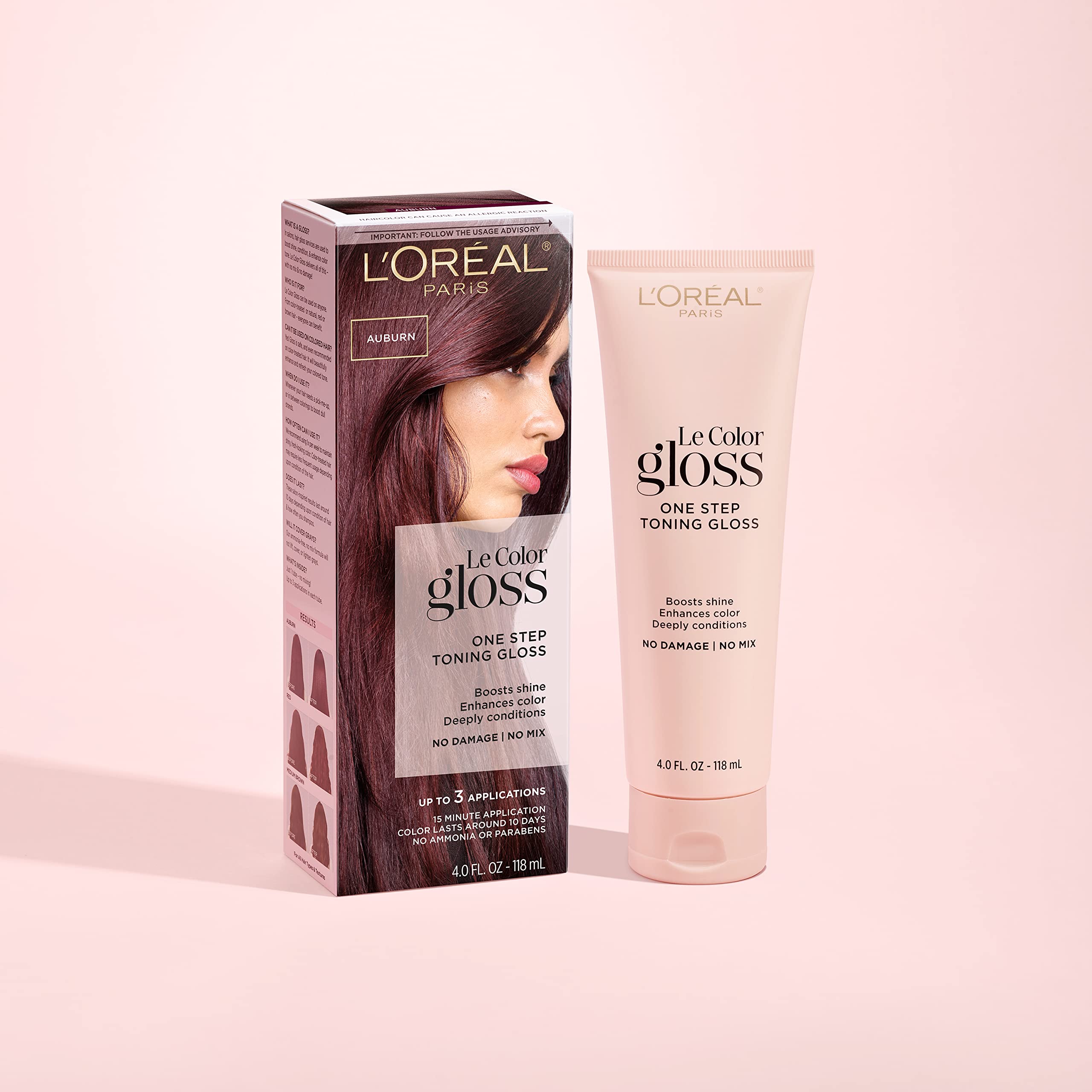 L’Oreal Paris Le Color Gloss One Step In-Shower Toning Hair Gloss for Bleached Hair, Neutralizes Brass, Conditions & Boosts Shine, Platinum Pearl, 4 Ounce