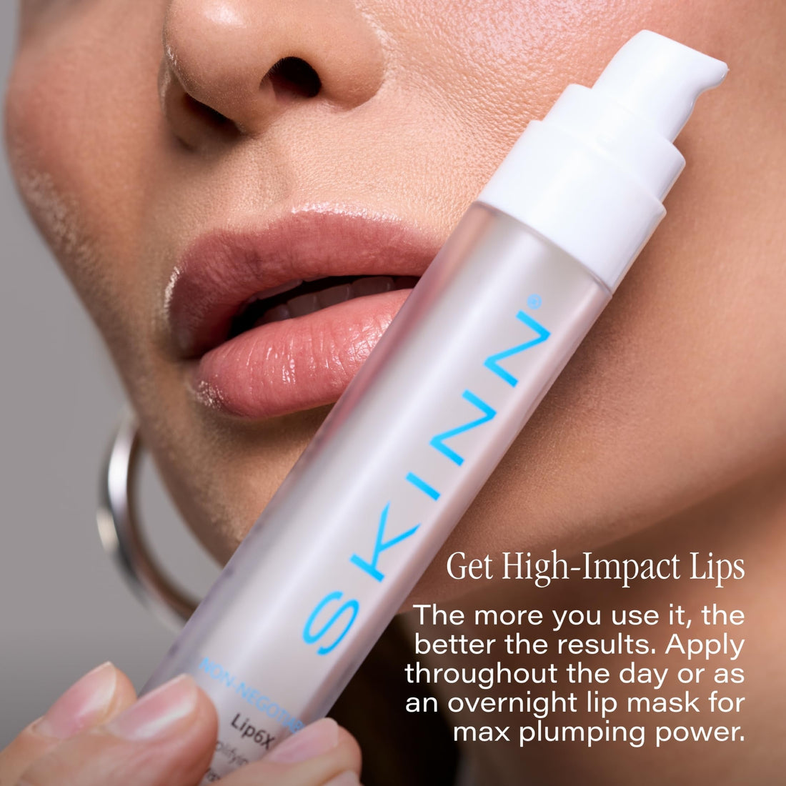 SKINN Lip Amplifying Serum, Lip6X with Peptides - Deep Moisturizing Serum Plumps, Hydrates & Smooths Lips & Boosts Collagen Production - Lip Care Products for Women Halalzen