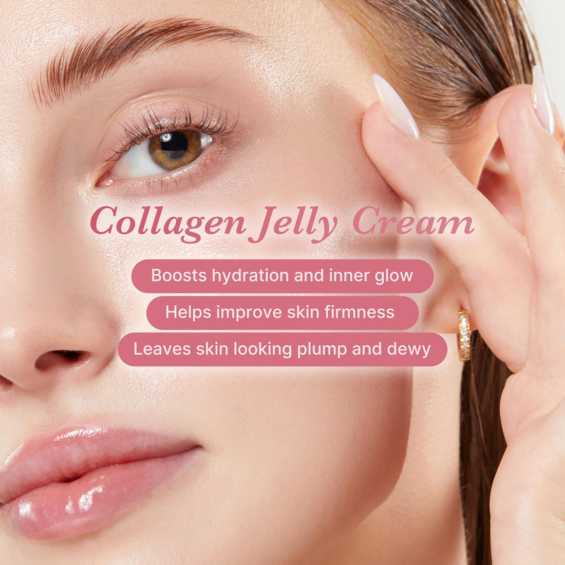 medicube Jelly Cream with Hyaluronic Acid | Daily Moisturizer for All Skin Types | Long-lasting Hydration with Hyaluronic Acid, Ceramides, Multi Peptides | Supports Skin's Natural Barrier | 1.69 fl.oz Halalzen