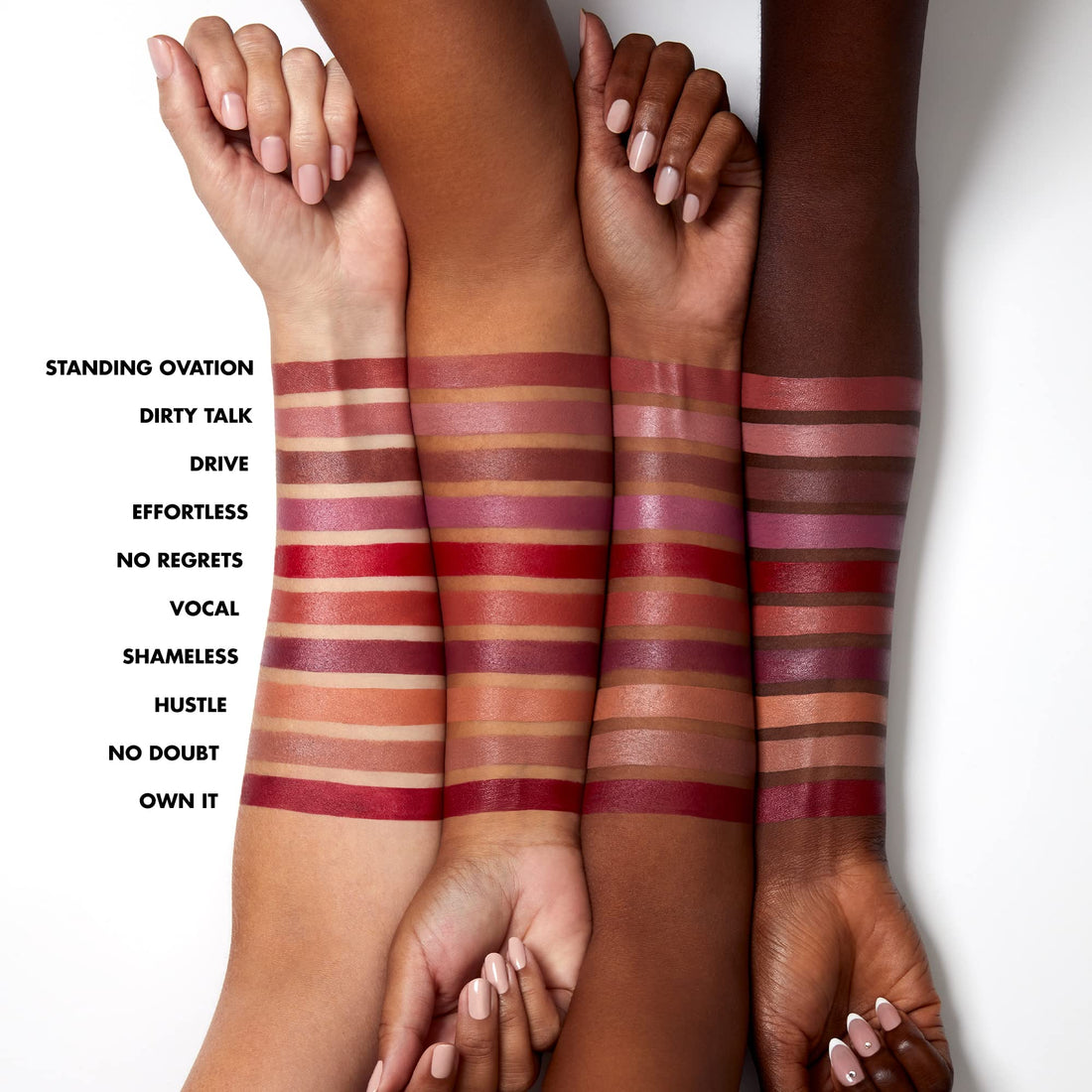 e.l.f. O Face Satin Lipstick, Richly Pigmented, Nourishing & Long-Lasting Creamy Lipstick, Infused With Jojoba, Vegan & Cruelty-Free, No Regrets Halalzen