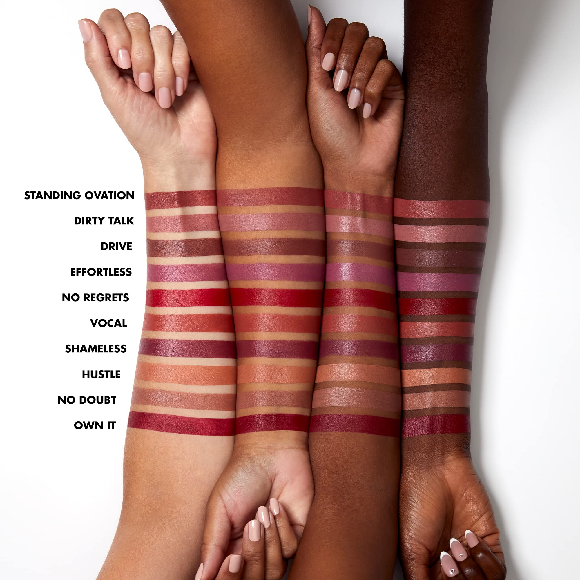 e.l.f. O Face Satin Lipstick, Richly Pigmented, Nourishing & Long-Lasting Creamy Lipstick, Infused With Jojoba, Vegan & Cruelty-Free, No Regrets Halalzen