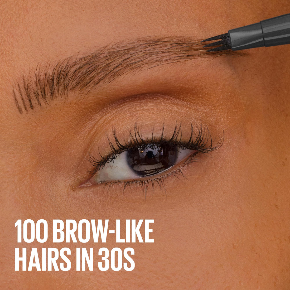 Maybelline New York Brow Inserts, 2-in-1 Eyebrow Pencil Pen and Fiber Gel, 0.015MM Triple Tip for 100 Hair-Like Strokes in 30 Seconds, 36-Hour Wear, Smudge-Proof, Shade: Blonde 1