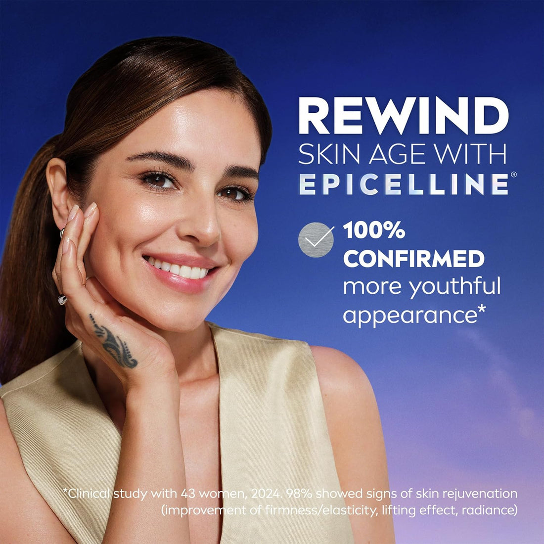 NIVEA CELLULAR Epigenetics Age Rewind Face Serum with Epicelline (30ml), Age Rewind Effect Hyaluronic Acid Serum for Firmer Skin, Anti-Wrinkle Face Moisturiser Formula with Triple Hyaluronic Acid Halalzen
