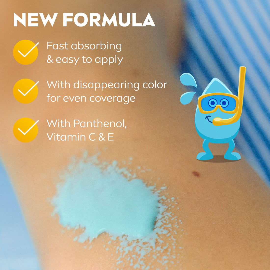 NIVEA Sun Kids Protect & Care To Go SPF 50+ Lotion (50ml), Moisturising Kids Sun Cream Immediately Protects Delicate Skin Against Sunburn and Long-Term UV Damage, Fast-Absorbing No White Cast Formula