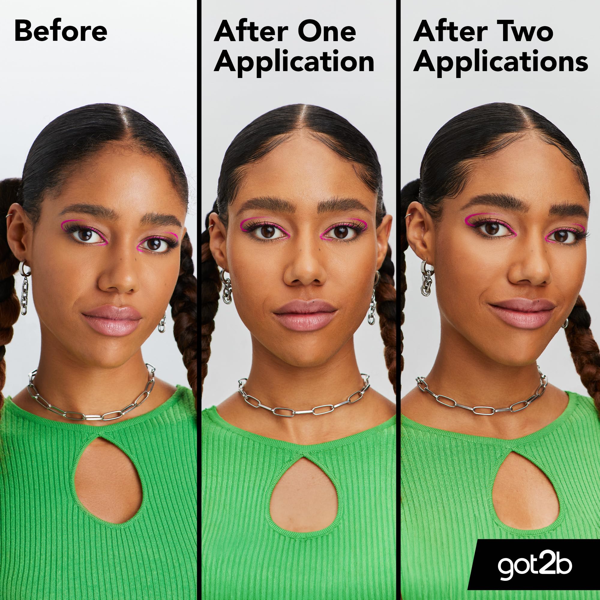 got2b Glued 4 brows & Edges Clear gel 2 in 1 16 ml, Screaming Hold Brow gel, Eyebrow Gel for Long Lasting Looks, Vegan Formula