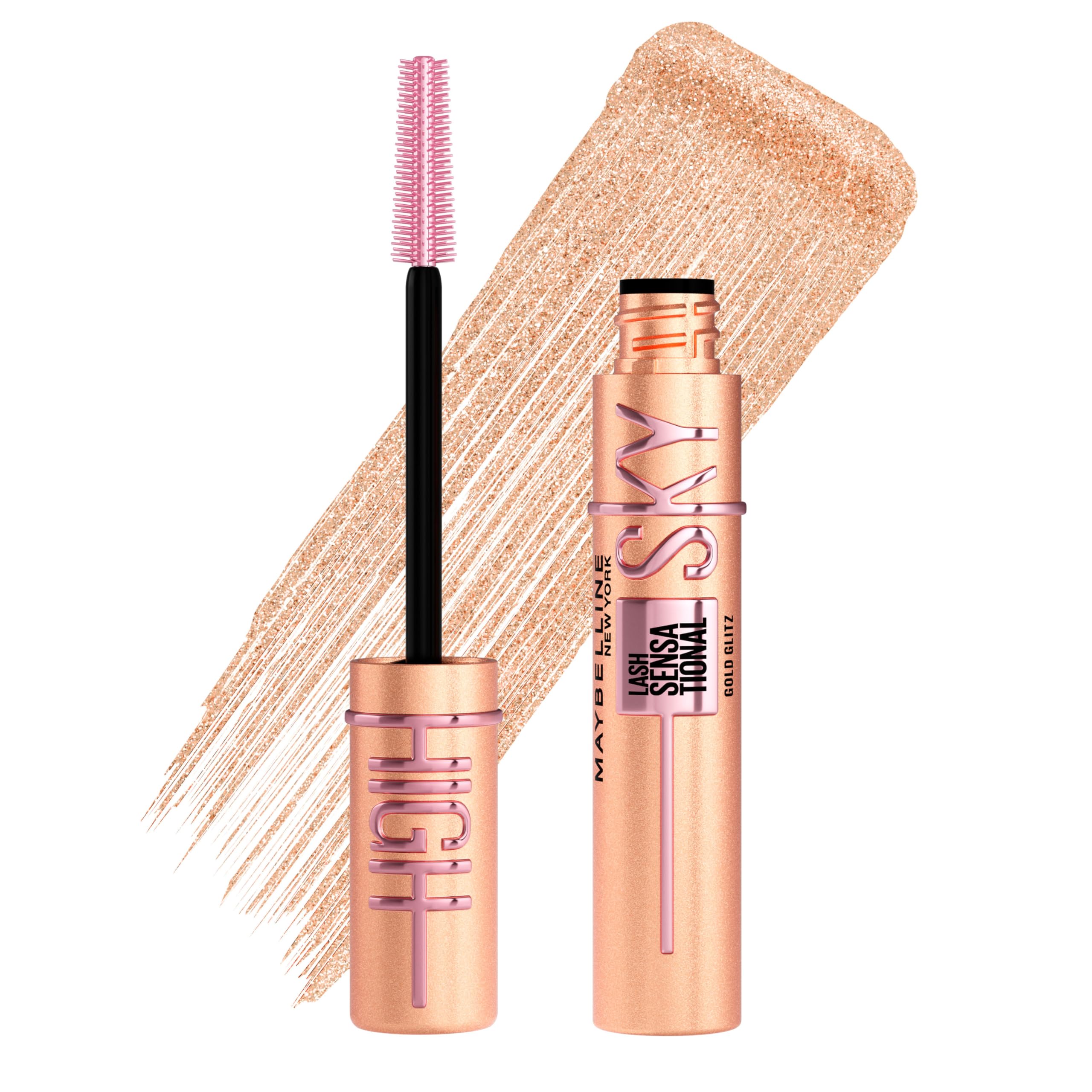 Maybelline New York Lash Sensational Sky High Mascara, Volumising & Lengthening Mascara, Washable Flake-Free Formula Infused with Bamboo Extract & Fibres, 7 ml, Shade: Brown Halalzen