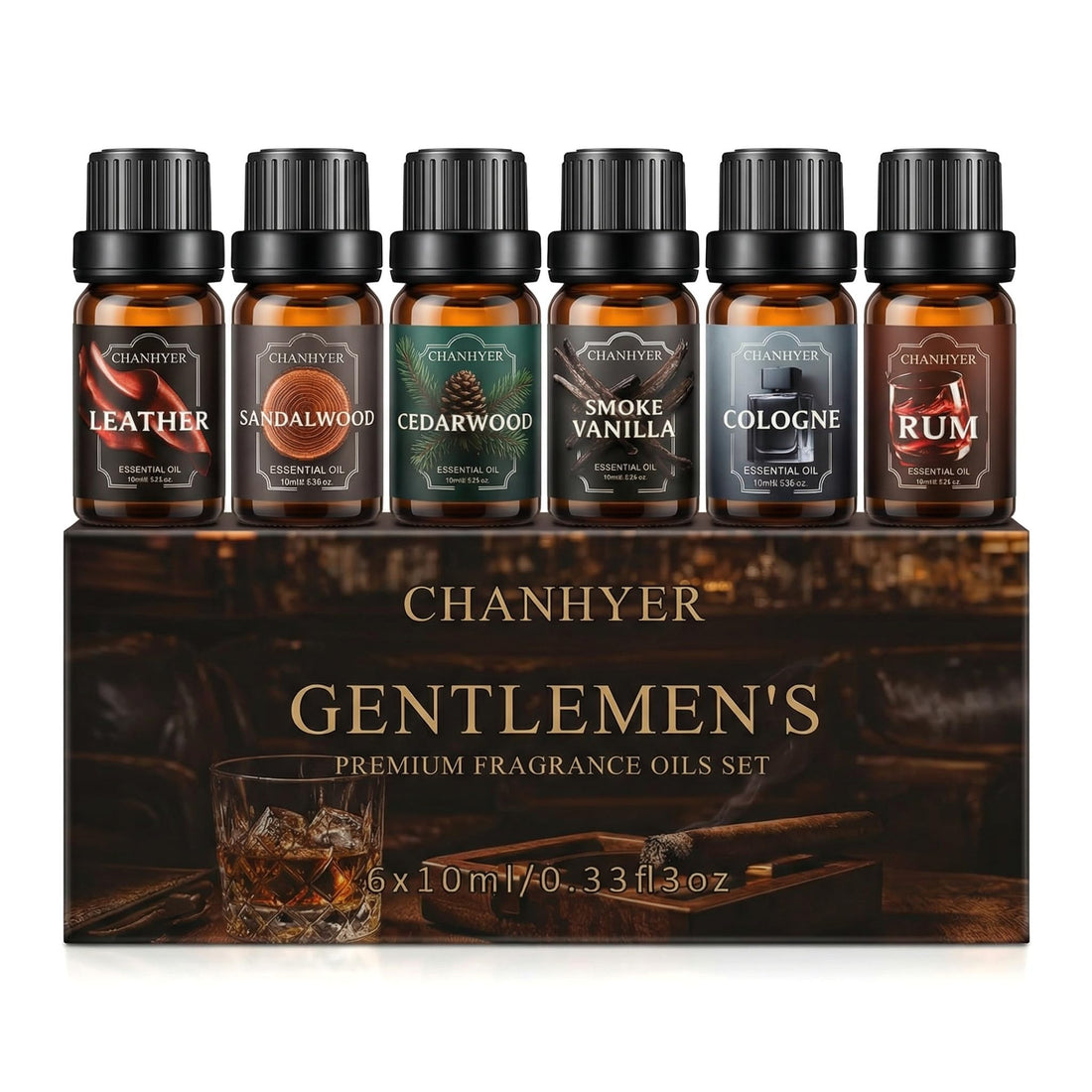 Hotel Collection Essential Oils for Diffusers for Home - 6 x 10 ml Luxury Scented Oil Set with Luxury Night,Jasmine Peppermint,White Tea,Citrus Happiness,My Way,Hotel Lobby,Gift for Women and Men