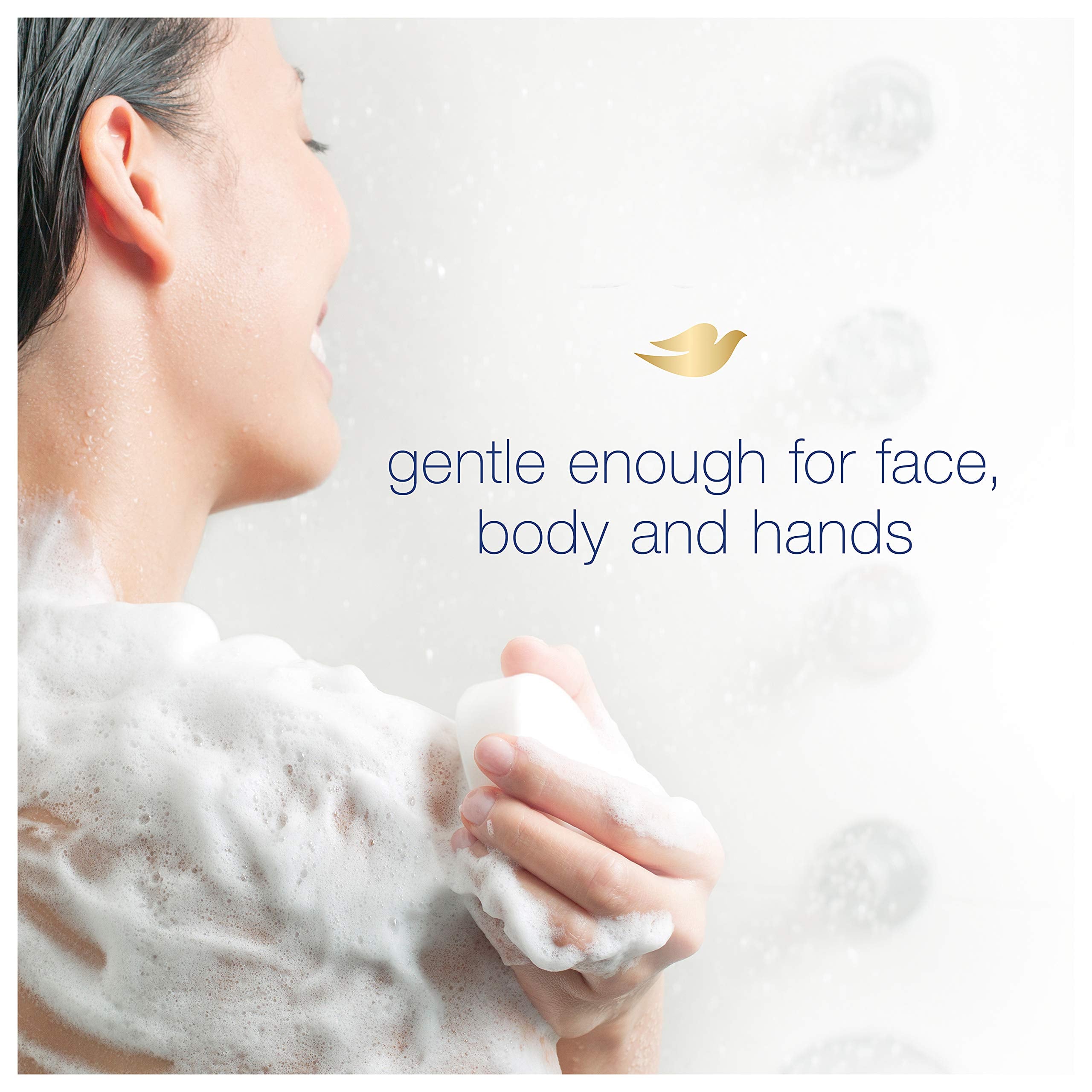 Dove Beauty Bar Soap Sensitive, 8 Bars for Sensitive Skin, Fragrance Free and Hypoallergenic 3.75 oz