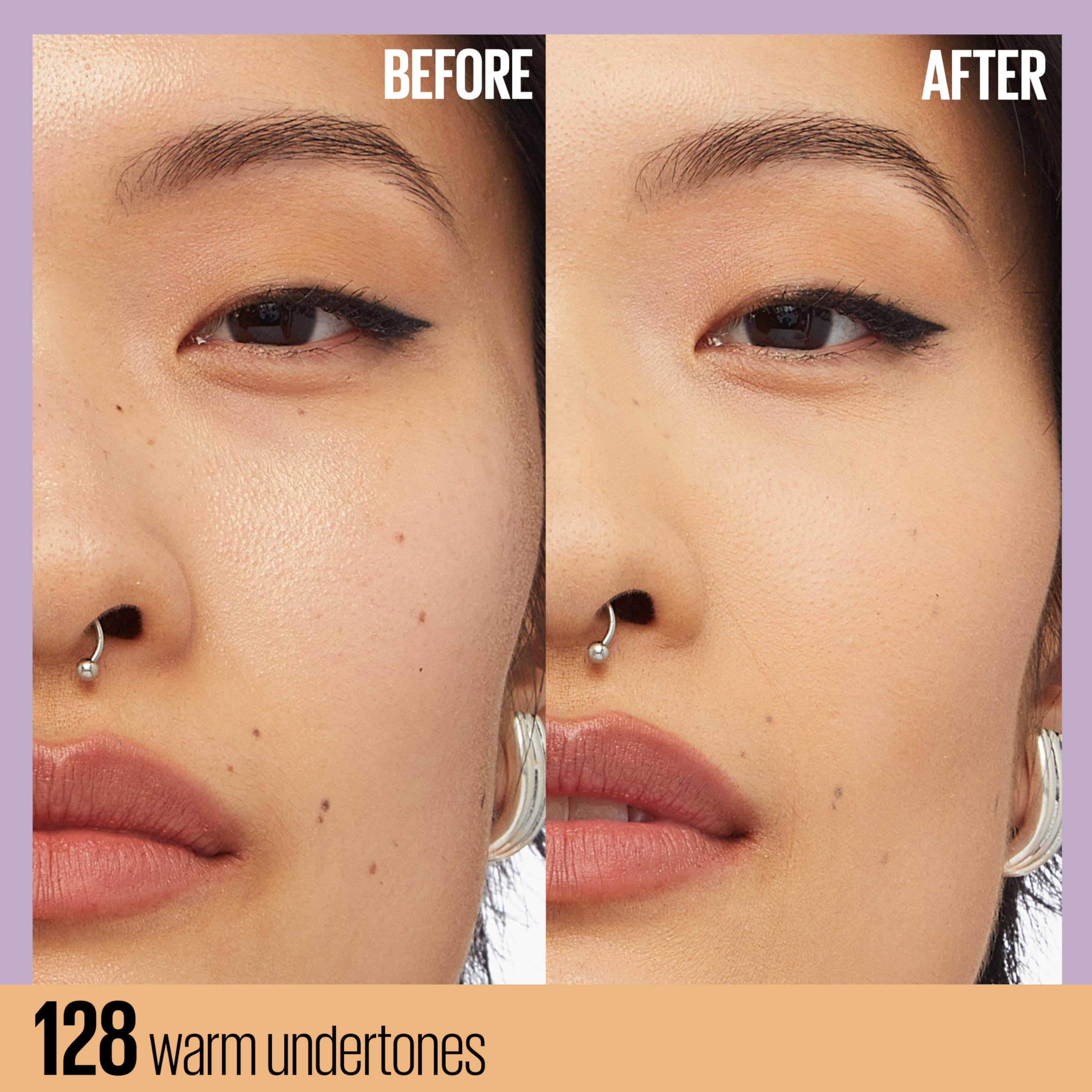 Maybelline New York Super Stay up to 30HR Lumi-Matte Foundation, Medium-Full Coverage, Vegan Formula*, Amino Acids, Niacinamide, Vitamin E, All Day Wear - Shade: 118 Halalzen